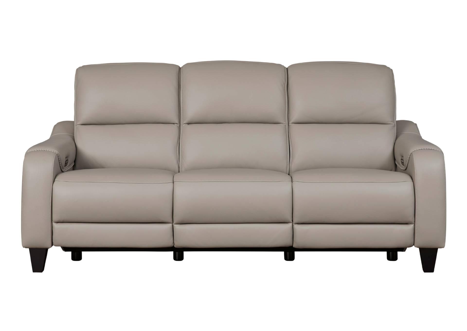 MERCOMATIC GRAY LEATHER 2P POWER RECLINING SOFA,ASHLEY FURNITURE INC.