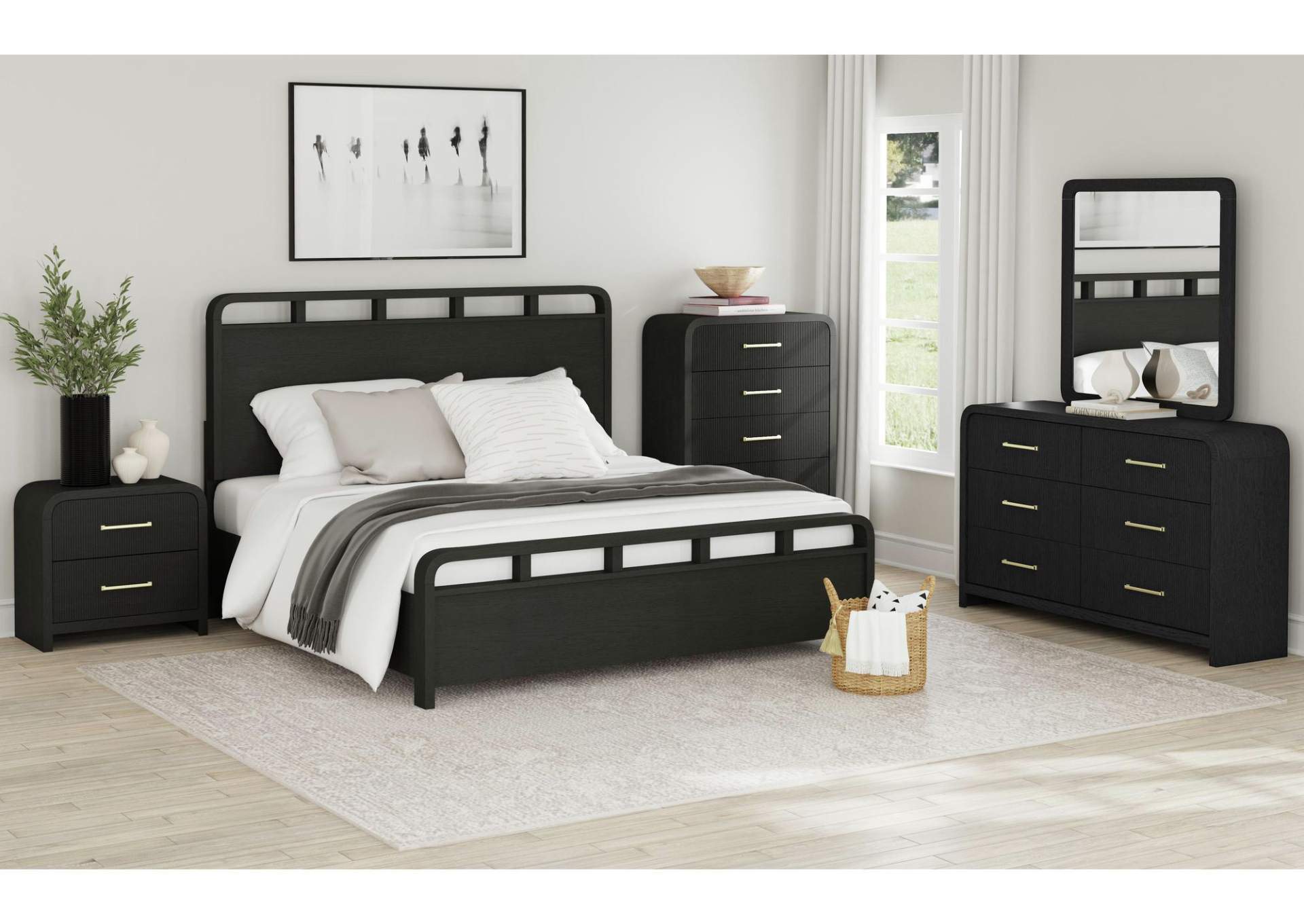 RIDGEMONT BLACK KING BED,ELEMENTS INTERNATIONAL GROUP, LLC