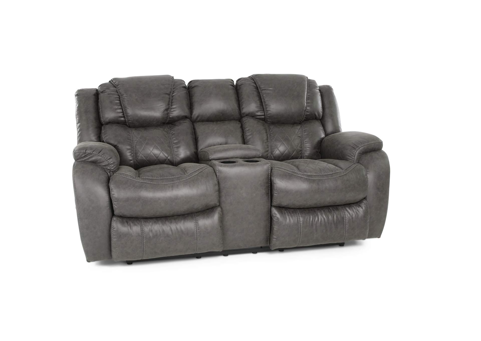 CASON STEEL RECLINING LOVESEAT WITH CONSOLE,HOMESTRETCH