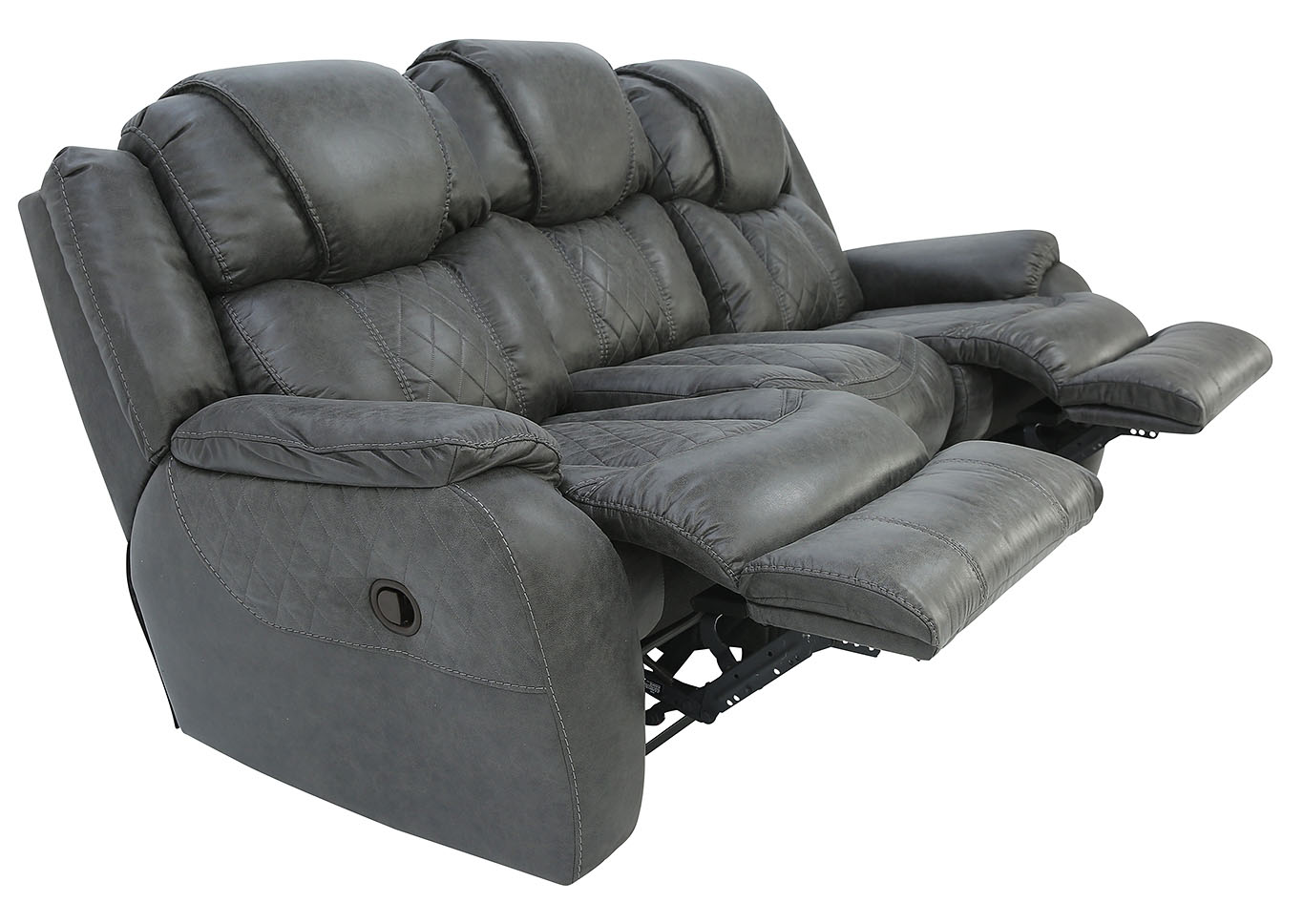 CASON STEEL RECLINING SOFA,HOMESTRETCH