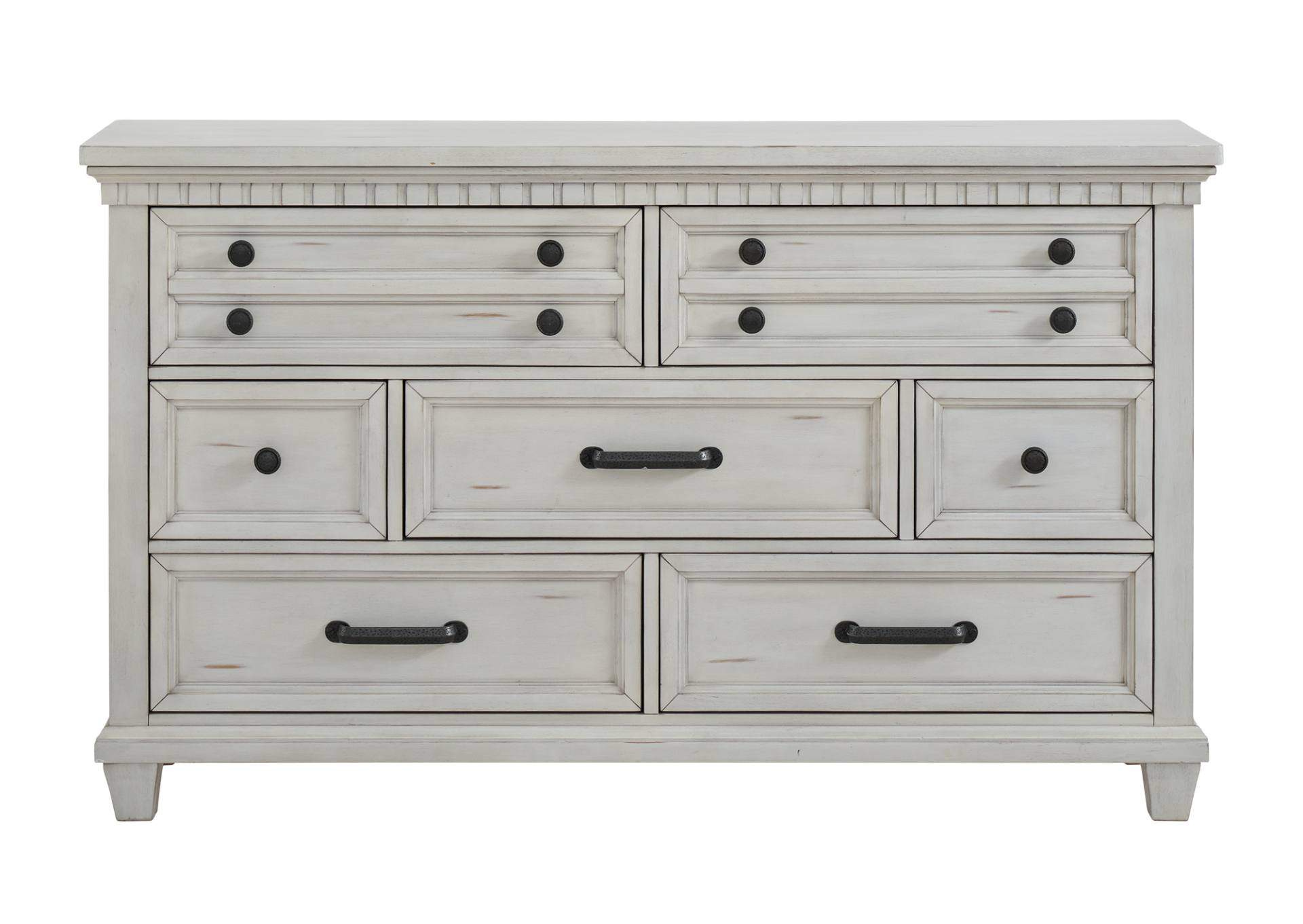 MCCOY ANTIQUE WHITE DRESSER,ELEMENTS INTERNATIONAL GROUP, LLC