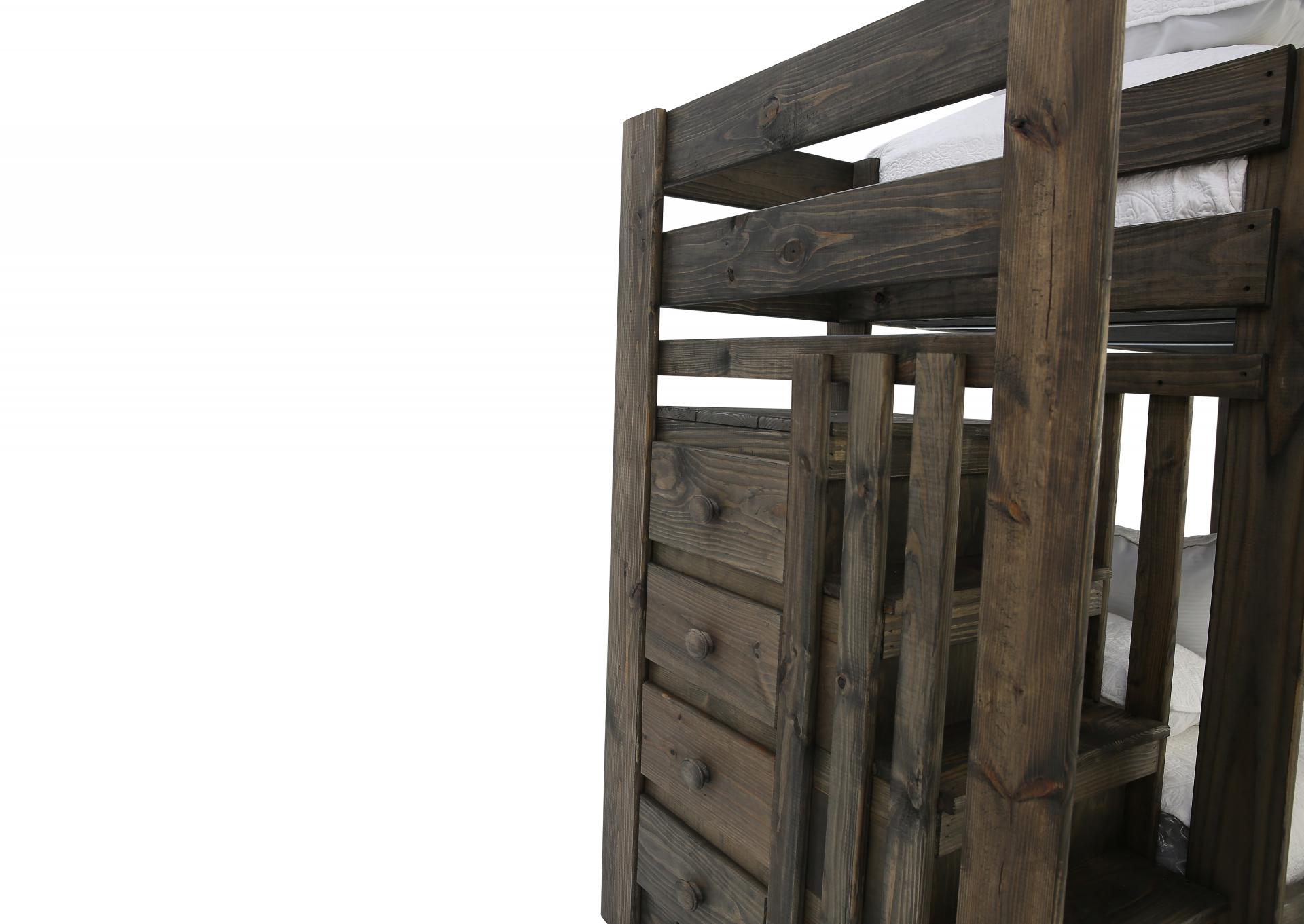SILAS MOSSY OAK TWIN/TWIN STAIR BUNKBED,SIMPLY BUNKBEDS
