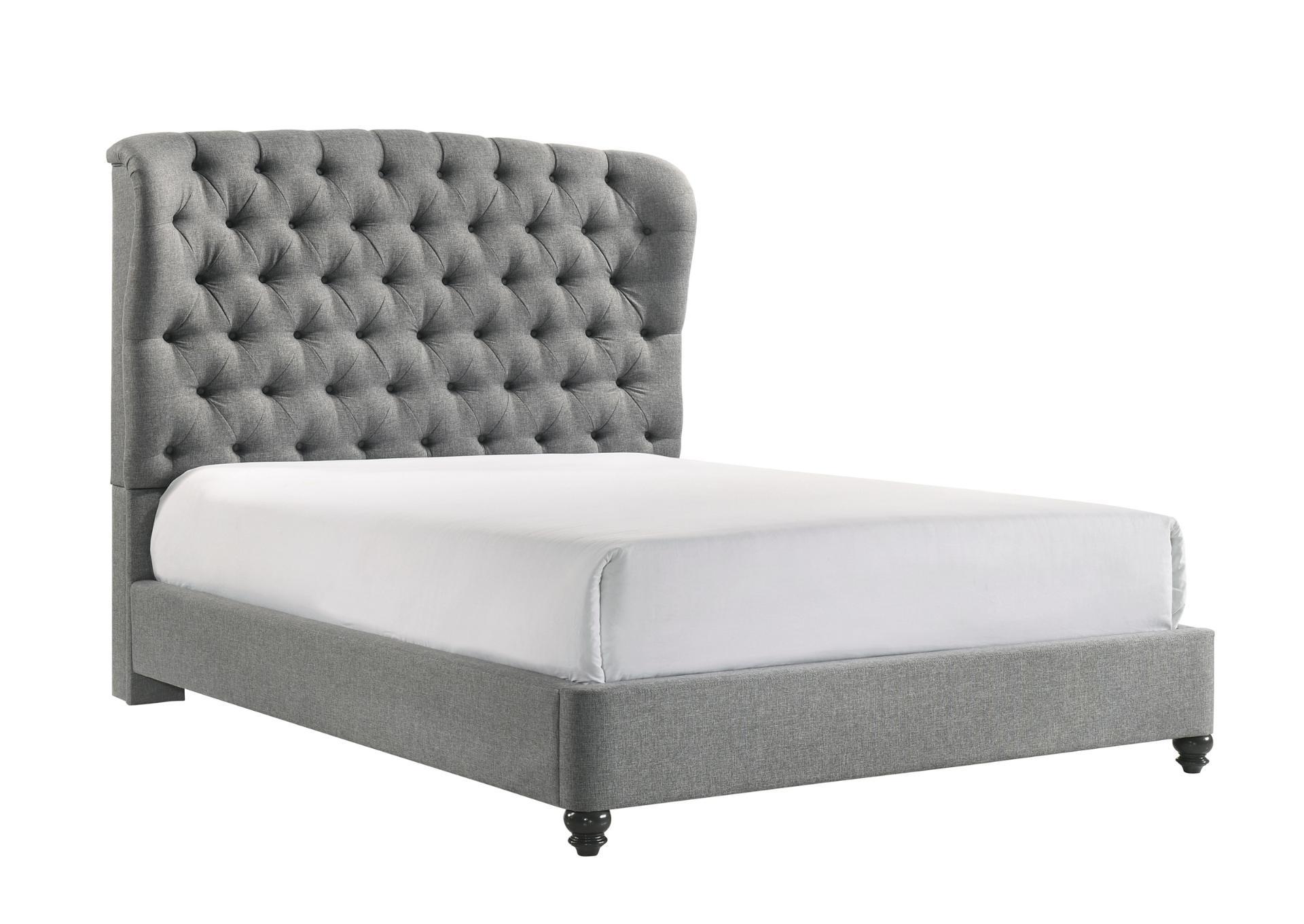 LINDA GREY QUEEN BED