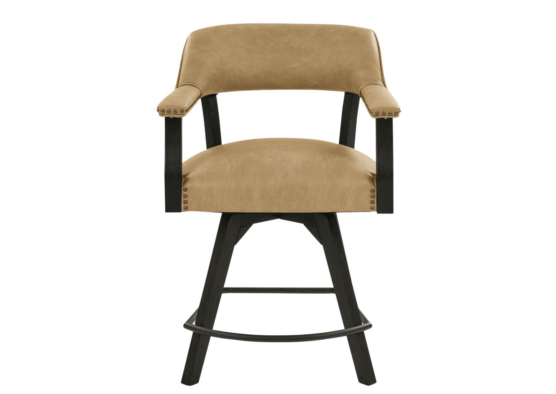 RYLIE BLACK COUNTER CHAIR,STEVE SILVER COMPANY