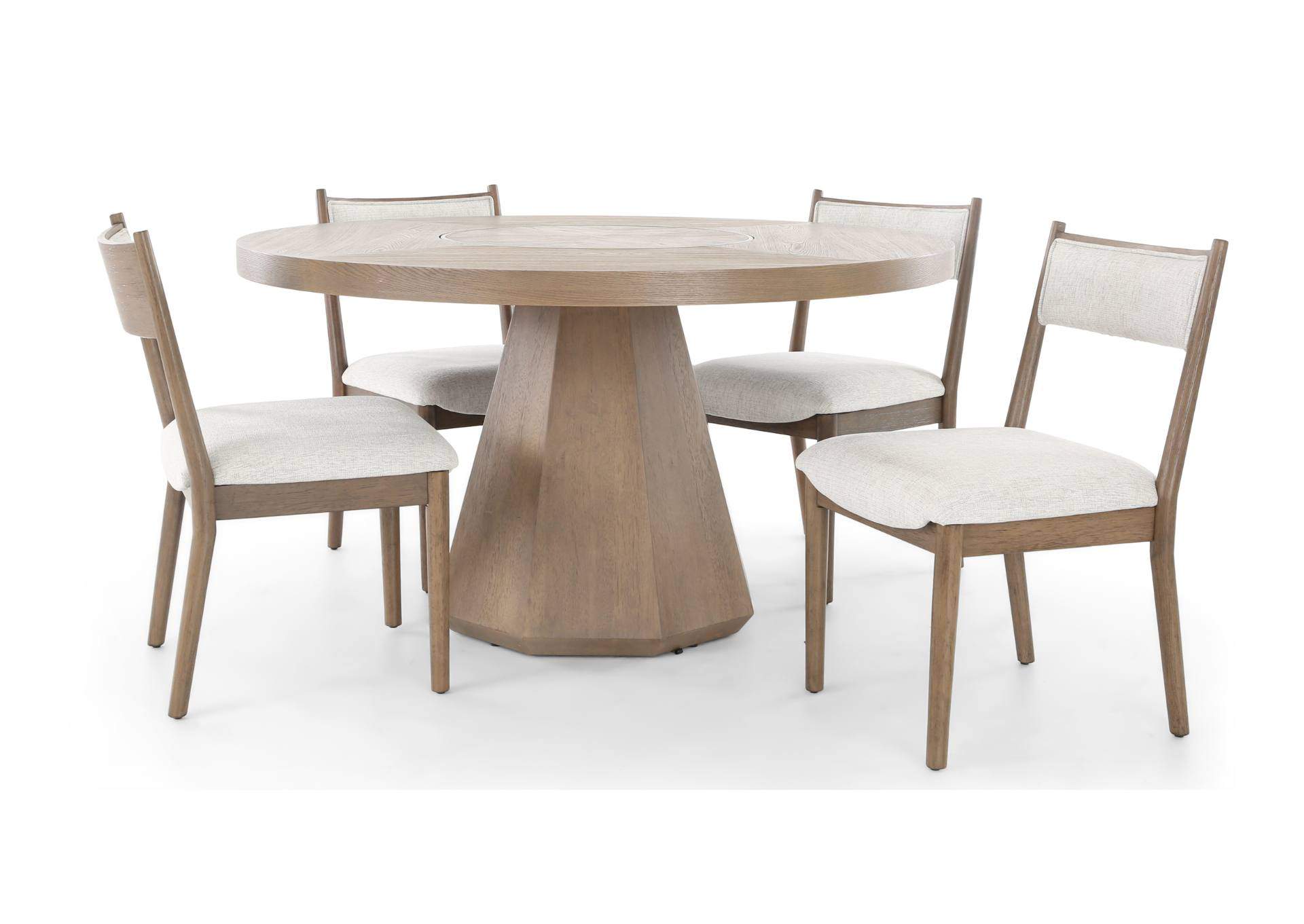 ELURE 5 PIECE LATTE DINING SET,BERNARDS, INC.