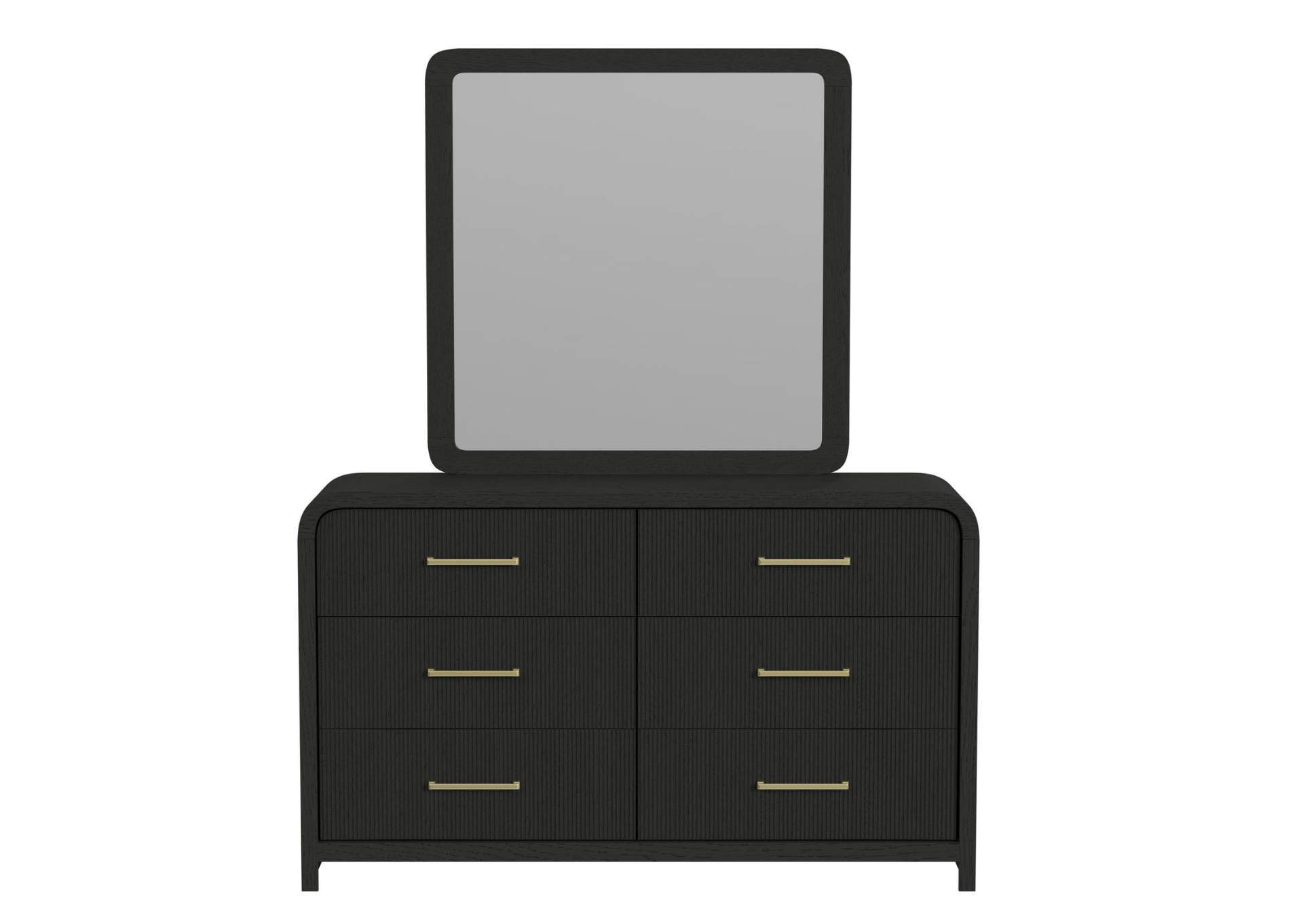RIDGEMONT BLACK DRESSER AND MIRROR,ELEMENTS INTERNATIONAL GROUP, LLC