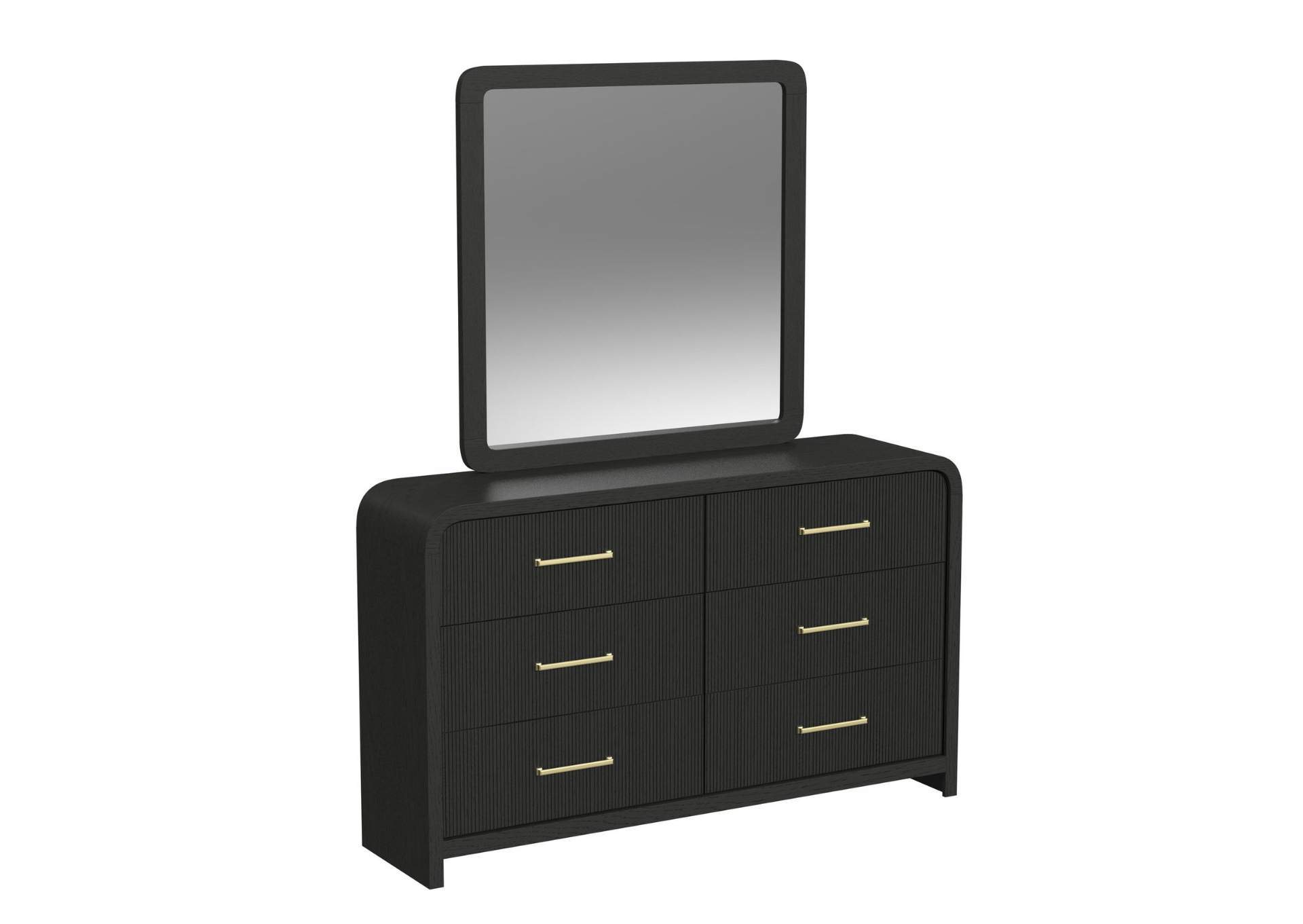 RIDGEMONT BLACK DRESSER AND MIRROR,ELEMENTS INTERNATIONAL GROUP, LLC