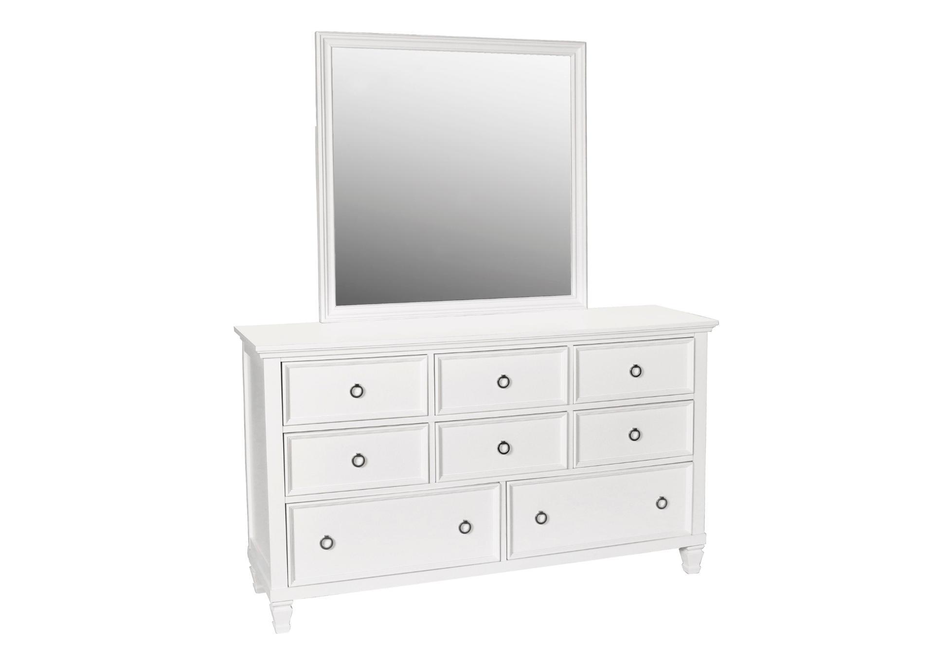 TAMARACK WHITE DRESSER AND MIRROR,NEW CLASSIC HOME FURNISHING II