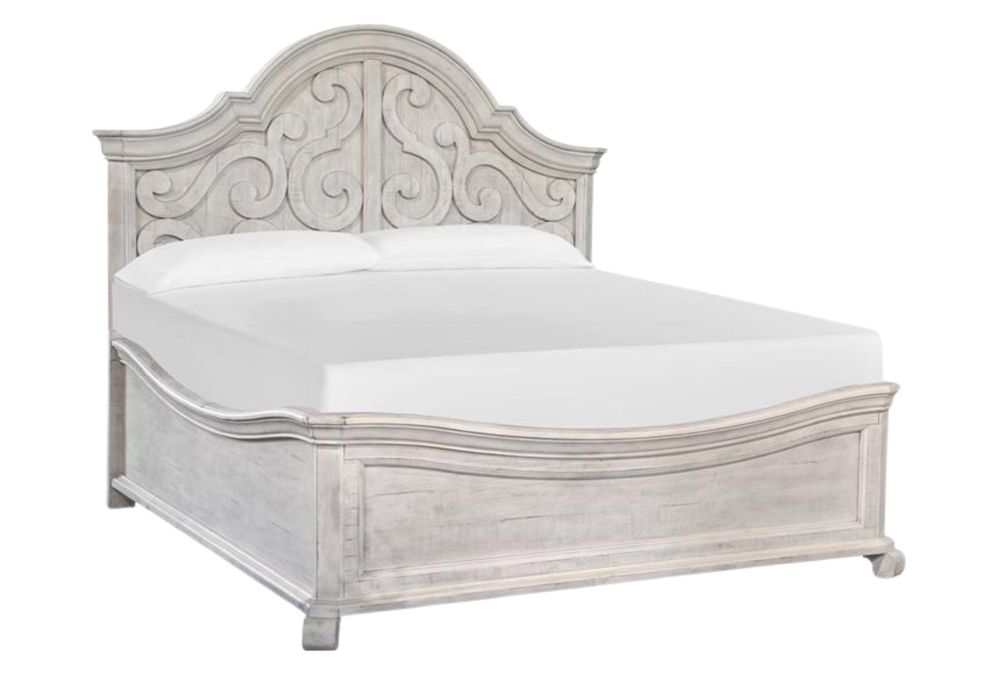 BRONWYN KING SHAPED PANEL BED,MAGS