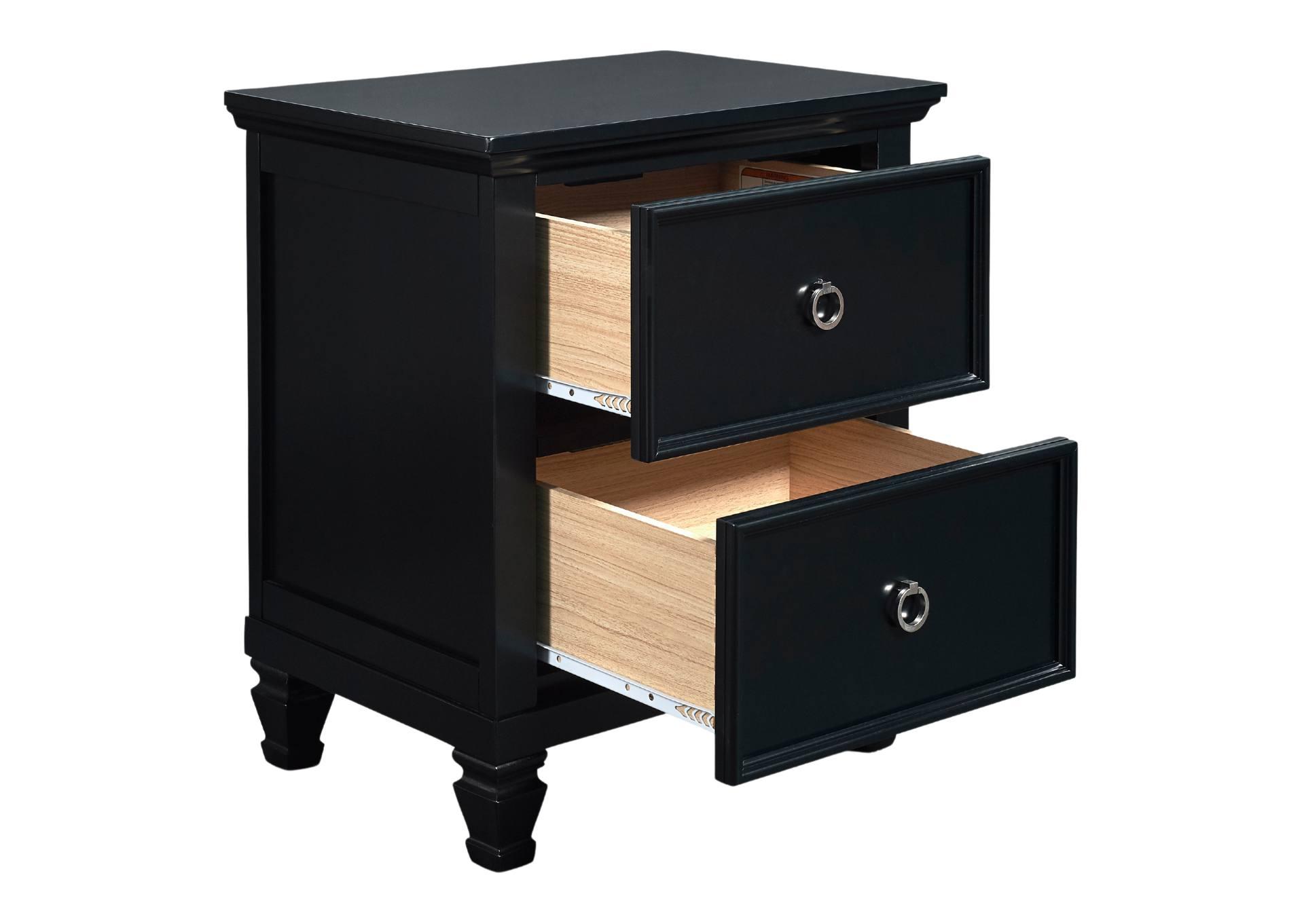 TAMARACK BLACK NIGHTSTAND,NEW CLASSIC HOME FURNISHING II