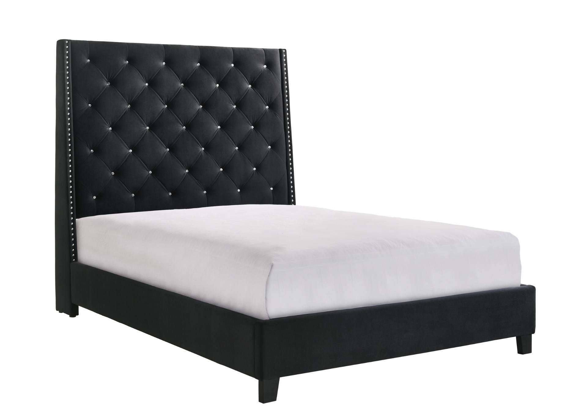 CHANTILLY BLACK QUEEN BED,CROWN MARK INT.