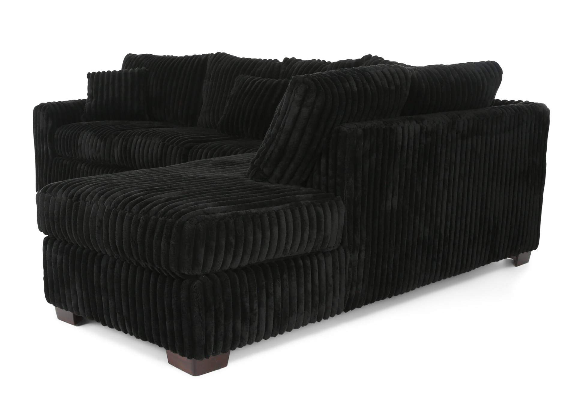 RANGER BLACK 2 PIECE SECTIONAL,FURZ