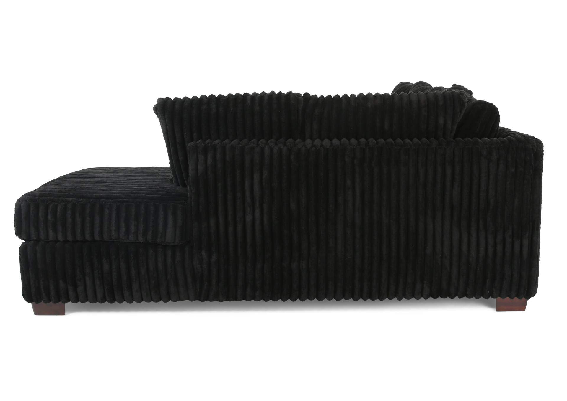 RANGER BLACK 2 PIECE SECTIONAL,FURZ