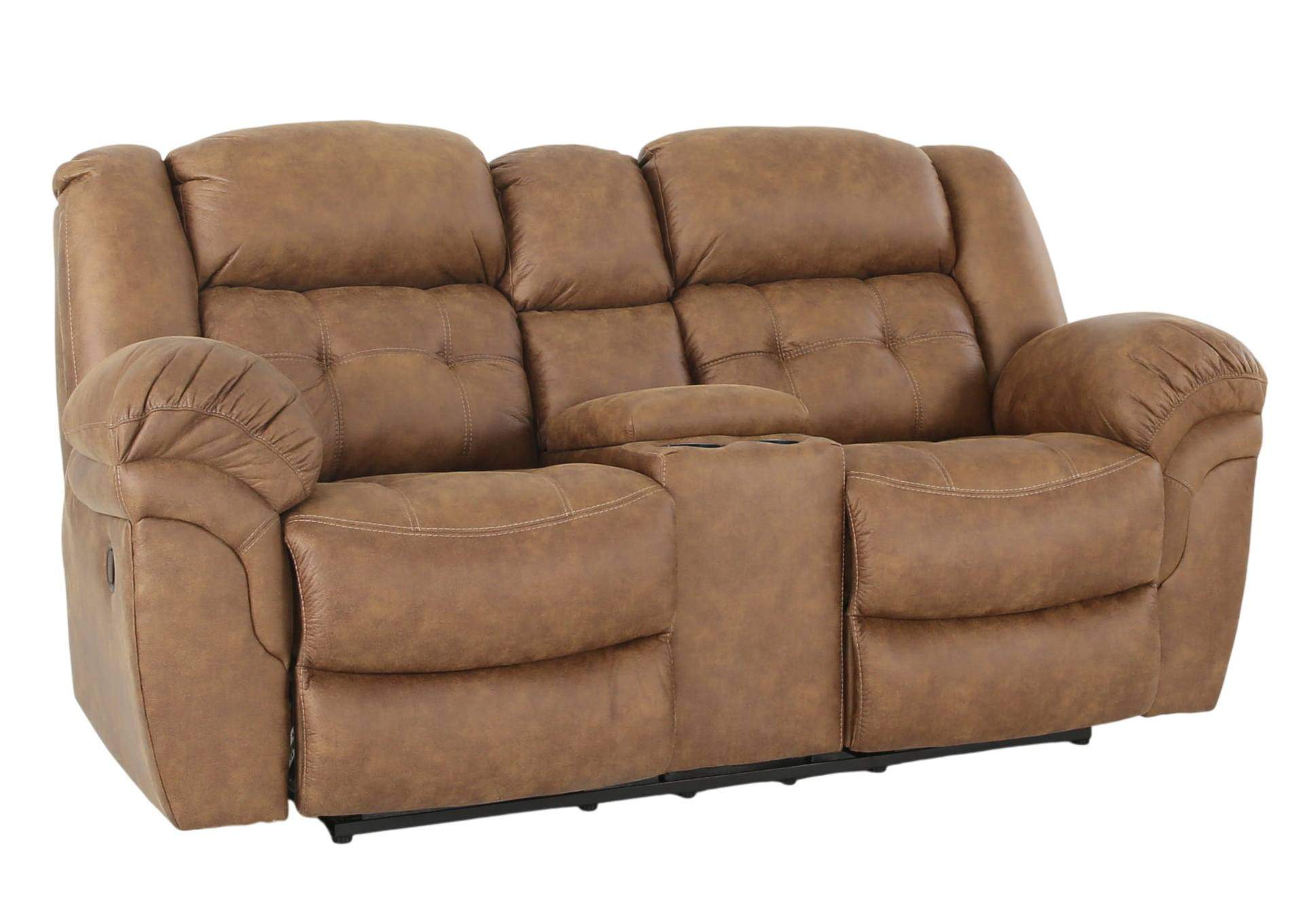 HAYGEN ALMOND RECLINING LOVESEAT WITH CONSOLE,HOMESTRETCH