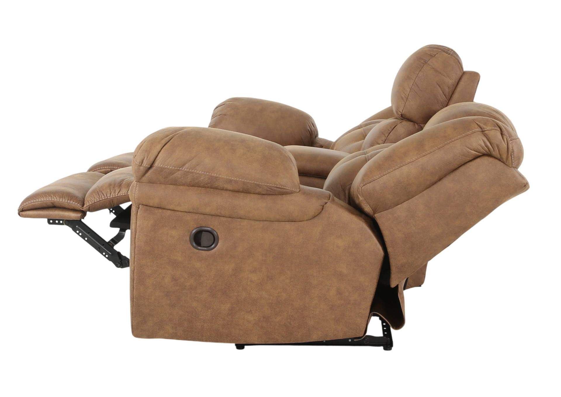 HAYGEN ALMOND RECLINING LOVESEAT WITH CONSOLE,HOMESTRETCH