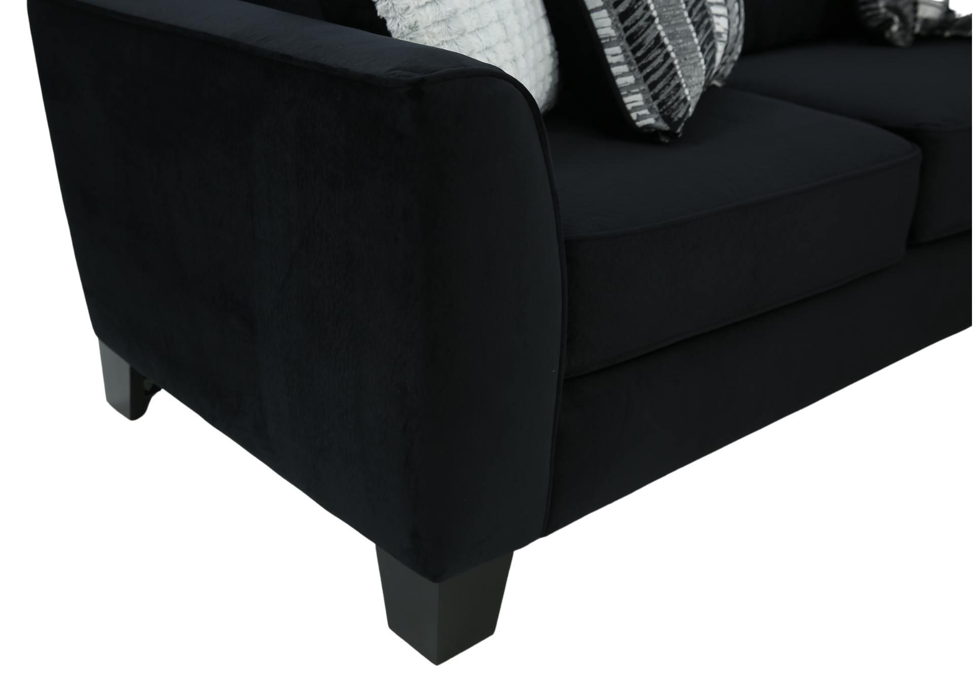 GROOVY BLACK 2 PIECE SECTIONAL,ALBANY INDUSTRIES, INC.