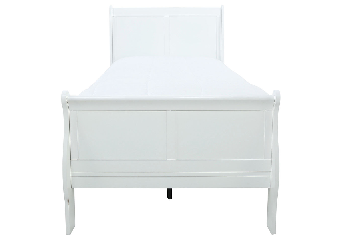 LOUIS PHILIP WHITE TWIN BED