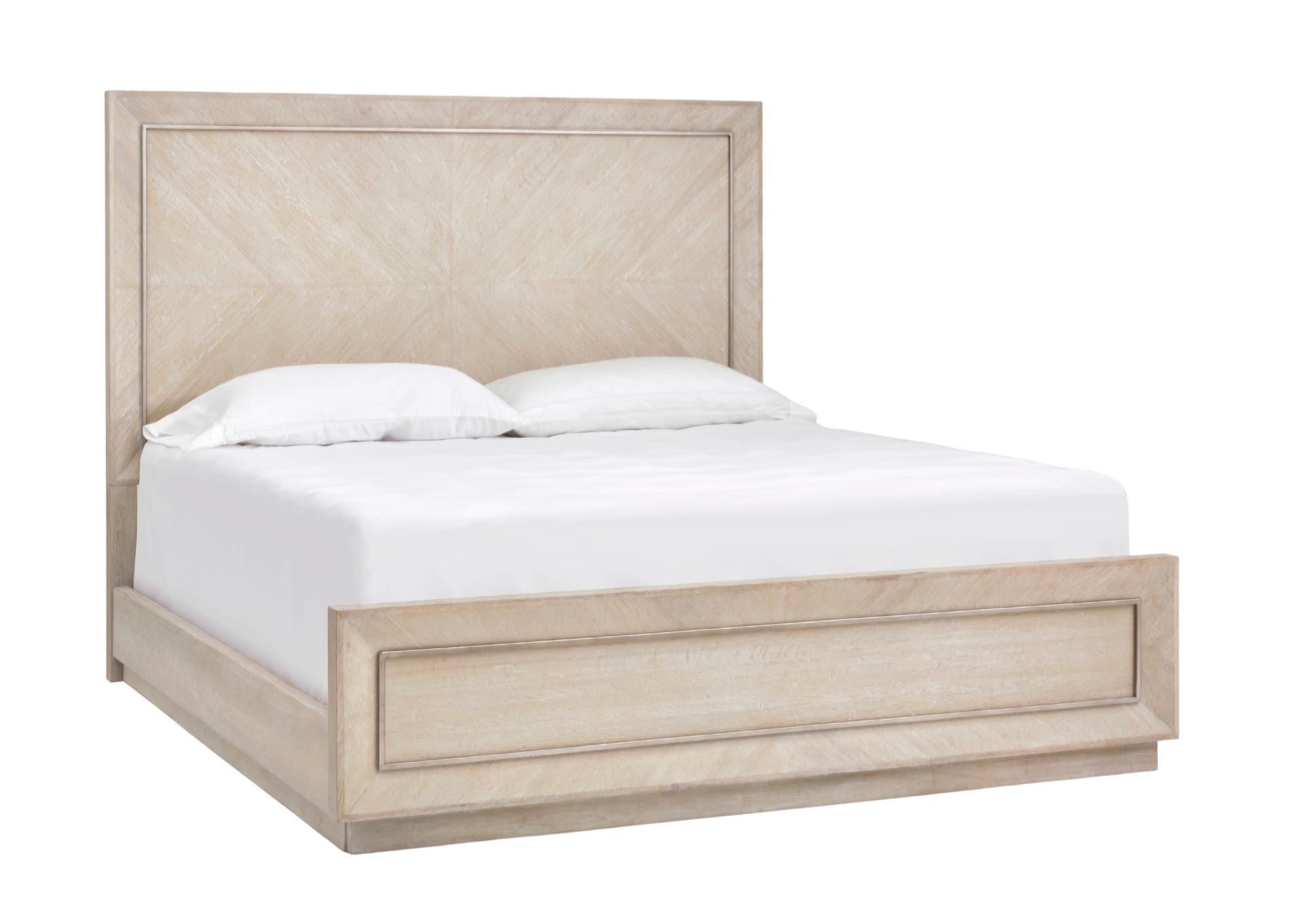 AMHERST WHITEWASH KING PANEL BED,MAGS