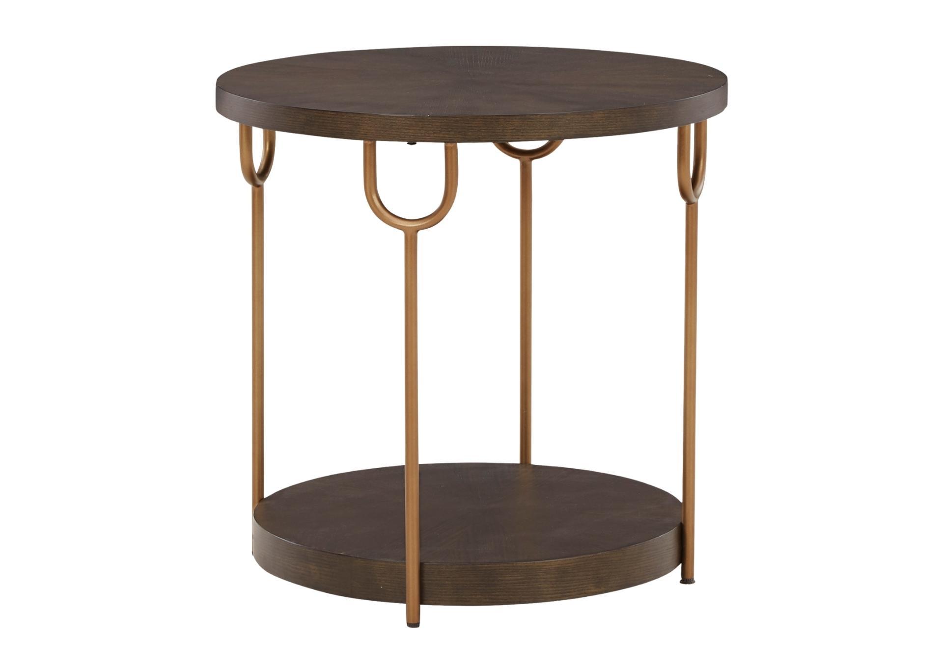 BRAZBURN ROUND END TABLE,ASHLEY FURNITURE INC.