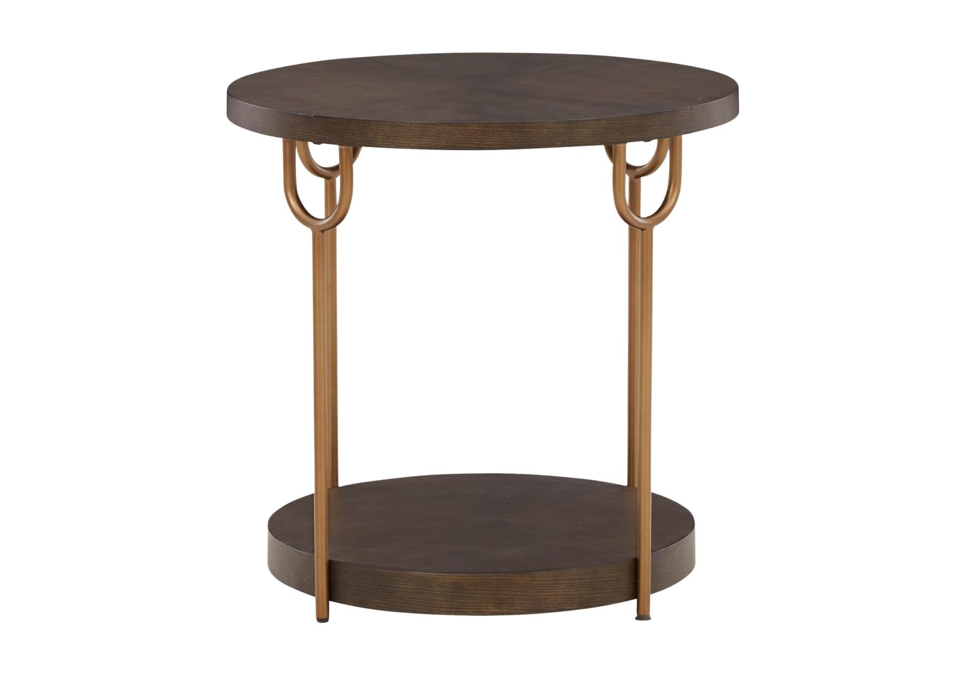 BRAZBURN ROUND END TABLE,ASHLEY FURNITURE INC.