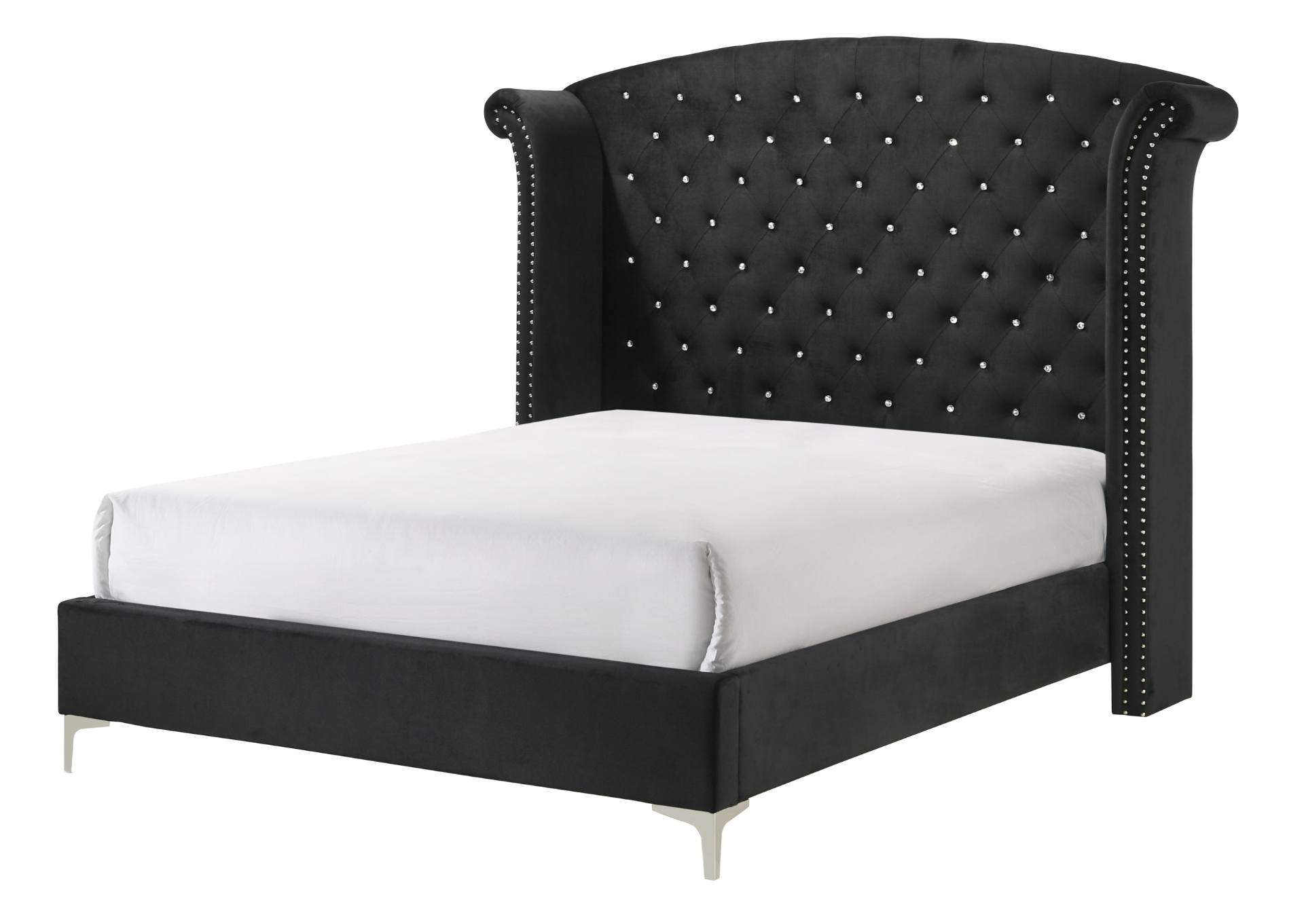 LUCINDA BLACK QUEEN BED,CROWN MARK INT.