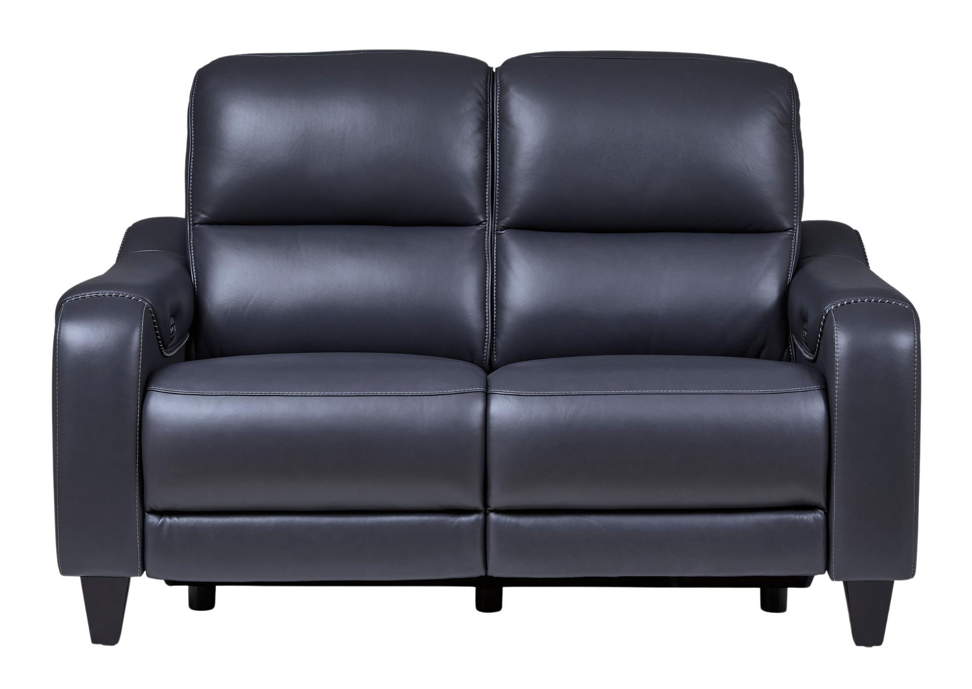 MERCOMATIC OCEAN LEATHER 2P POWER RECLINING LOVESEAT