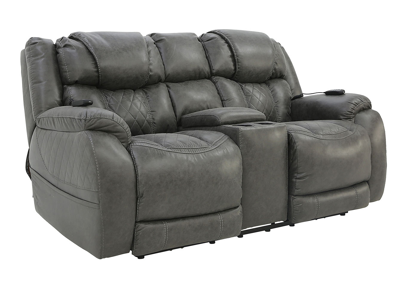 CASON STEEL 3P POWER LOVESEAT WITH CONSOLE,HOMESTRETCH