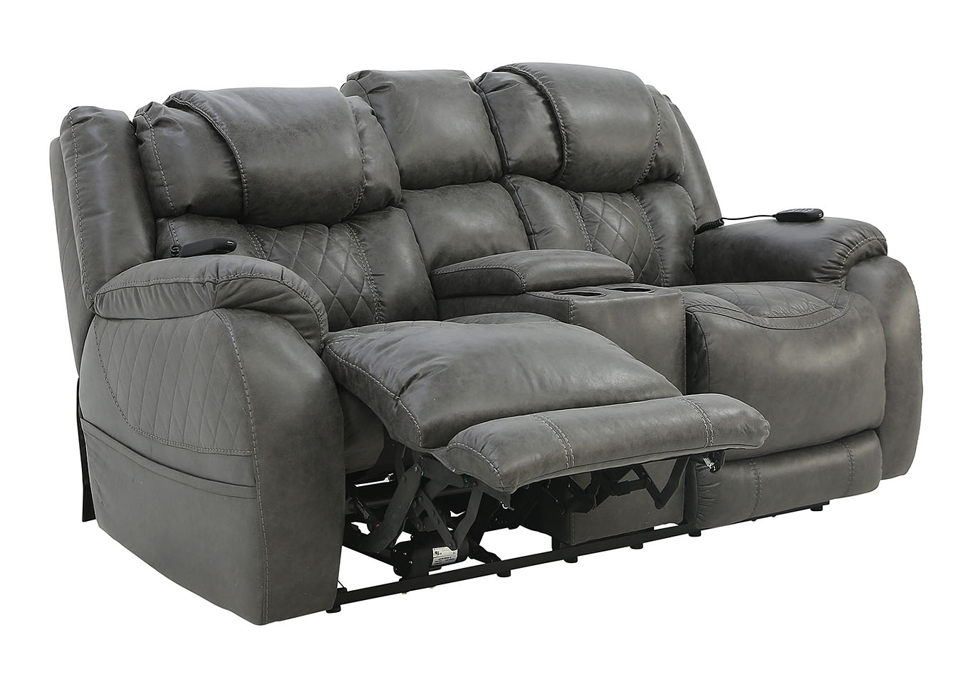 CASON STEEL 3P POWER LOVESEAT WITH CONSOLE,HOMESTRETCH