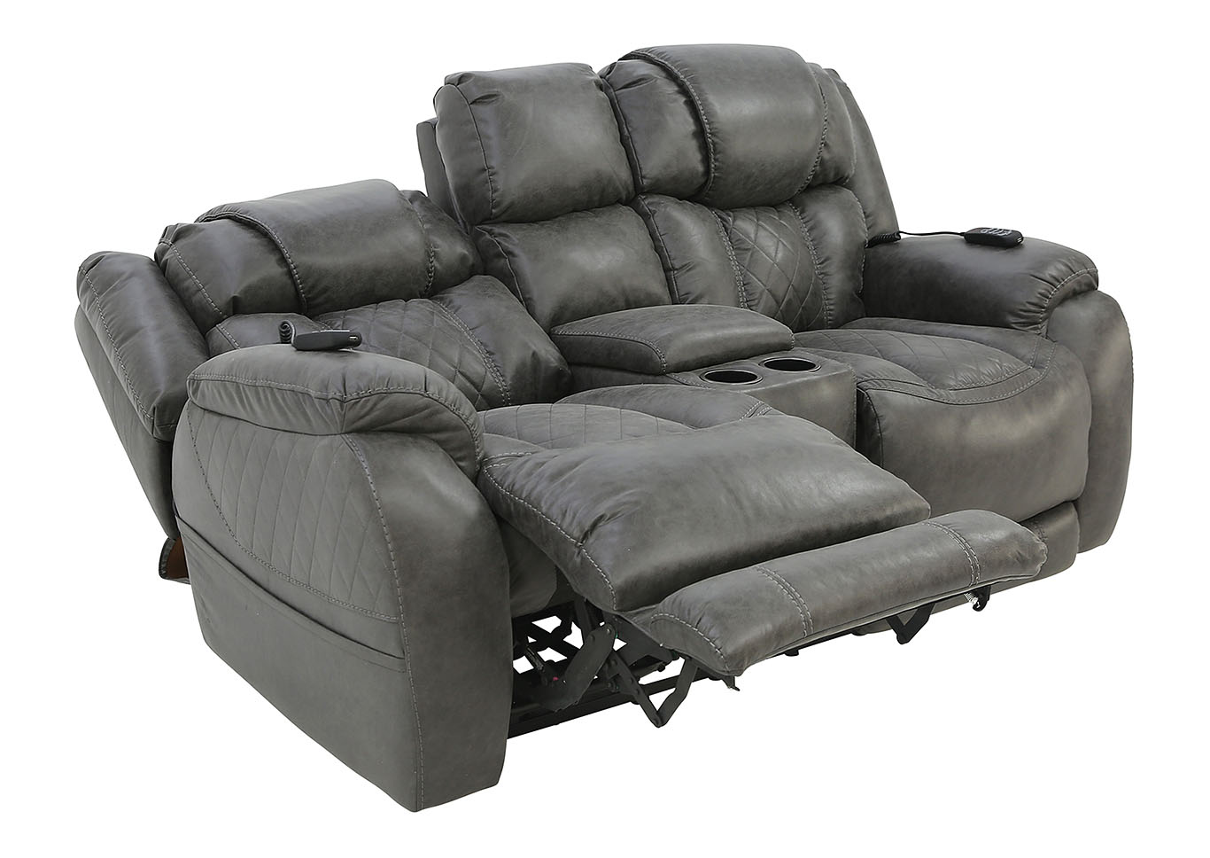 CASON STEEL 3P POWER LOVESEAT WITH CONSOLE,HOMESTRETCH