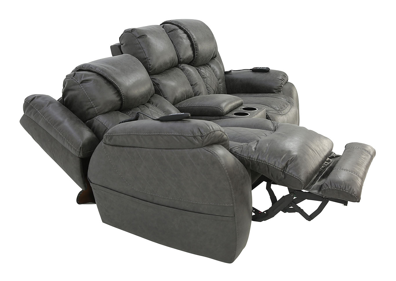 CASON STEEL 3P POWER LOVESEAT WITH CONSOLE,HOMESTRETCH