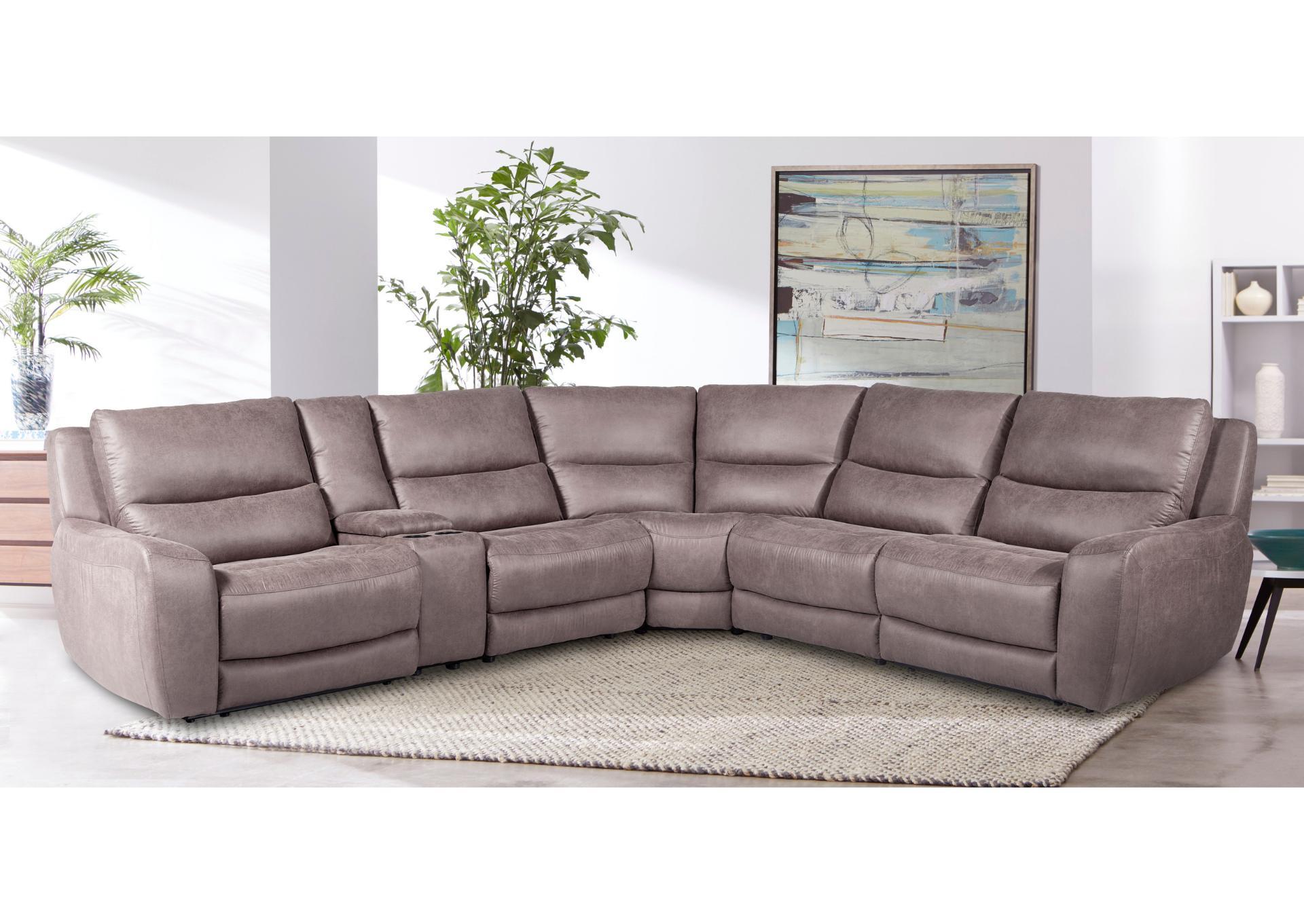 HENLEY SLATE 6 PIECE POWER RECLINING SECTIONAL,CHEERS