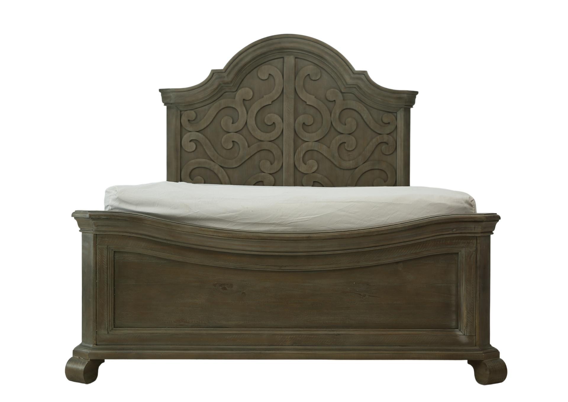 TINLEY PARK KING SHAPED PANEL BED,MAGS
