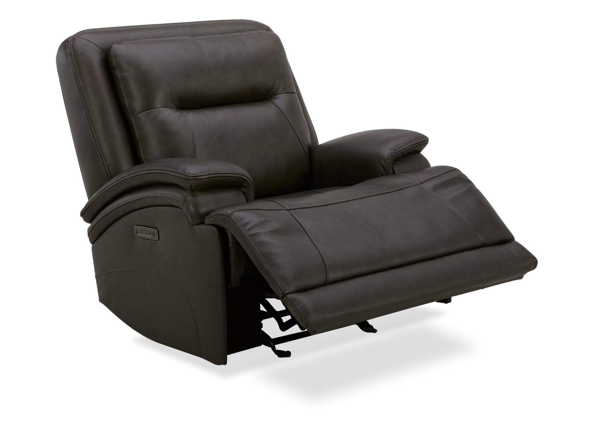 BROCKTON CHOCOLATE LEATHER 3P POWER RECLINER WITH POWER HEADREST AND LUMBAR,KUKA