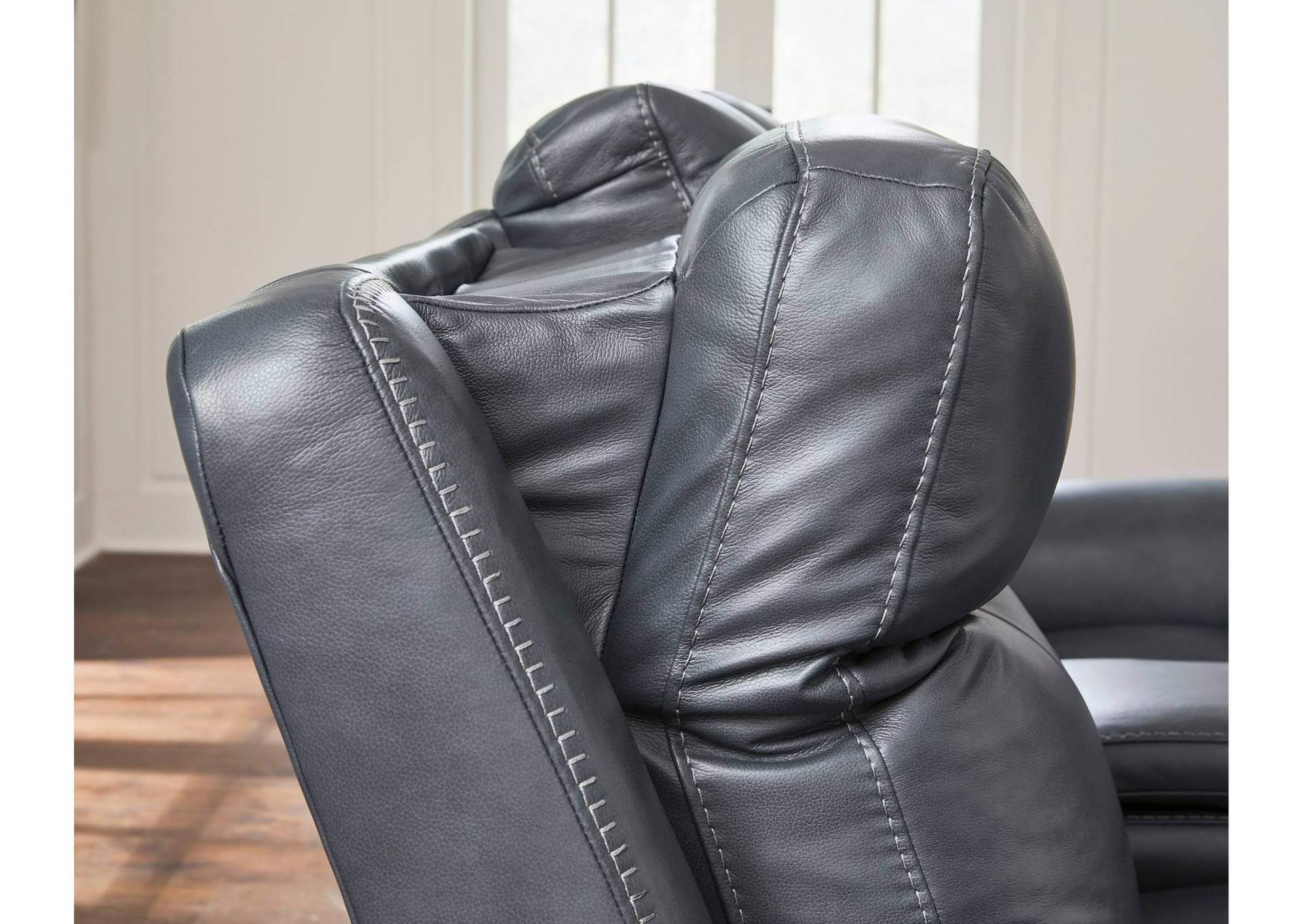 MOMENTUM ADMIRAL LEATHER 2P POWER CONSOLE LOVESEAT,ASHLEY FURNITURE INC.