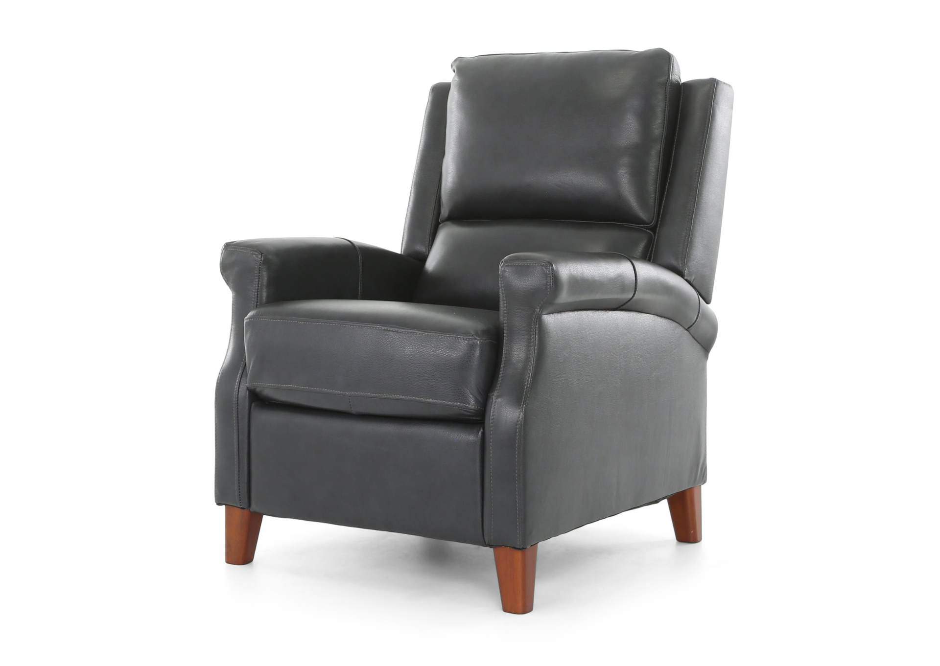 CARENTON BLUEBERRY LEATHER PUSH BACK RECLINER,CHEERS