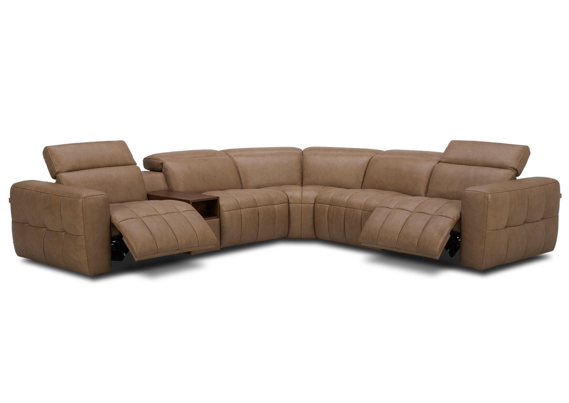 YORK SAND 6 PIECE POWER SECTIONAL,KUKA