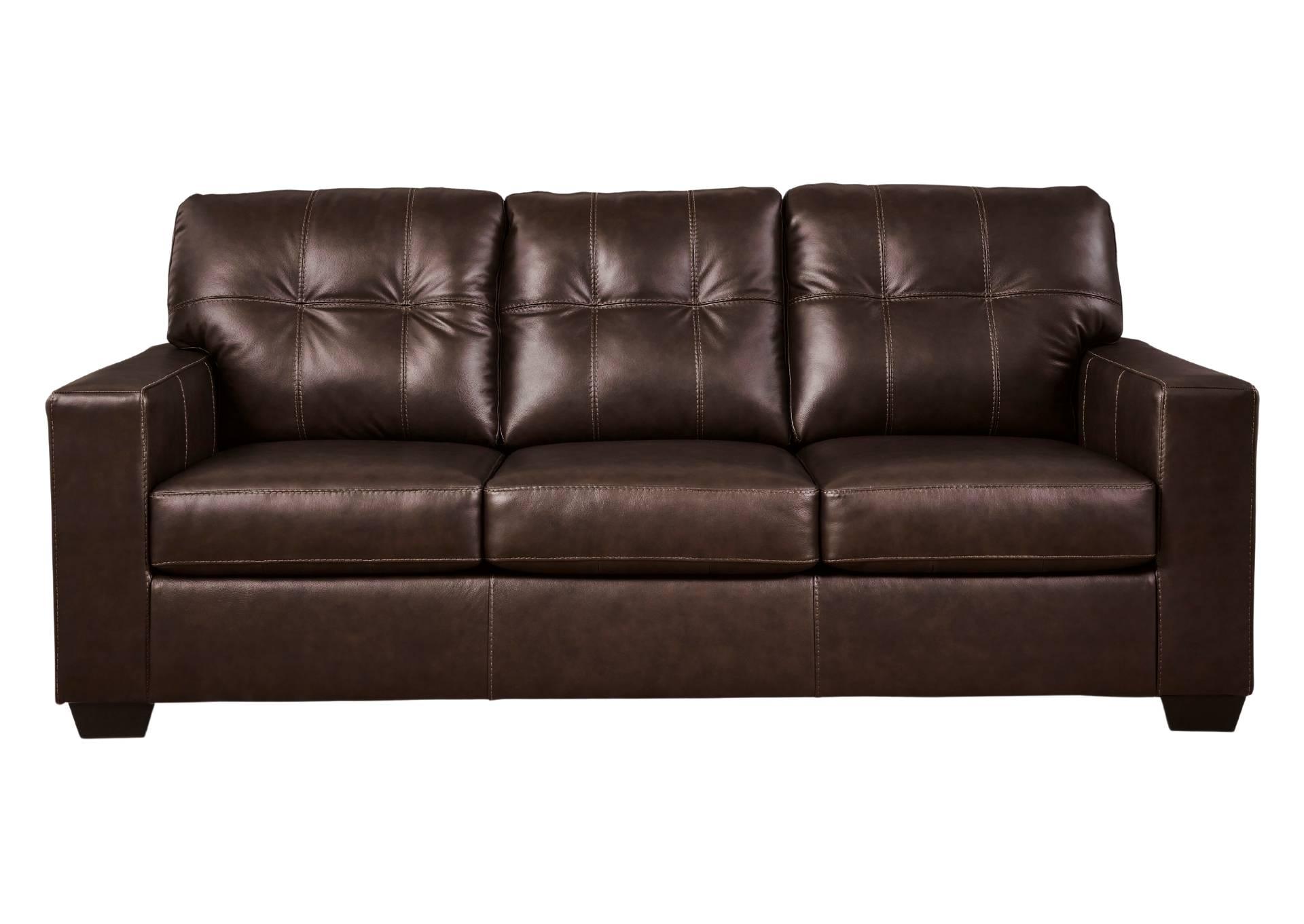 SANTORINE DARK BROWN LEATHER SOFA,ASHLEY FURNITURE INC.