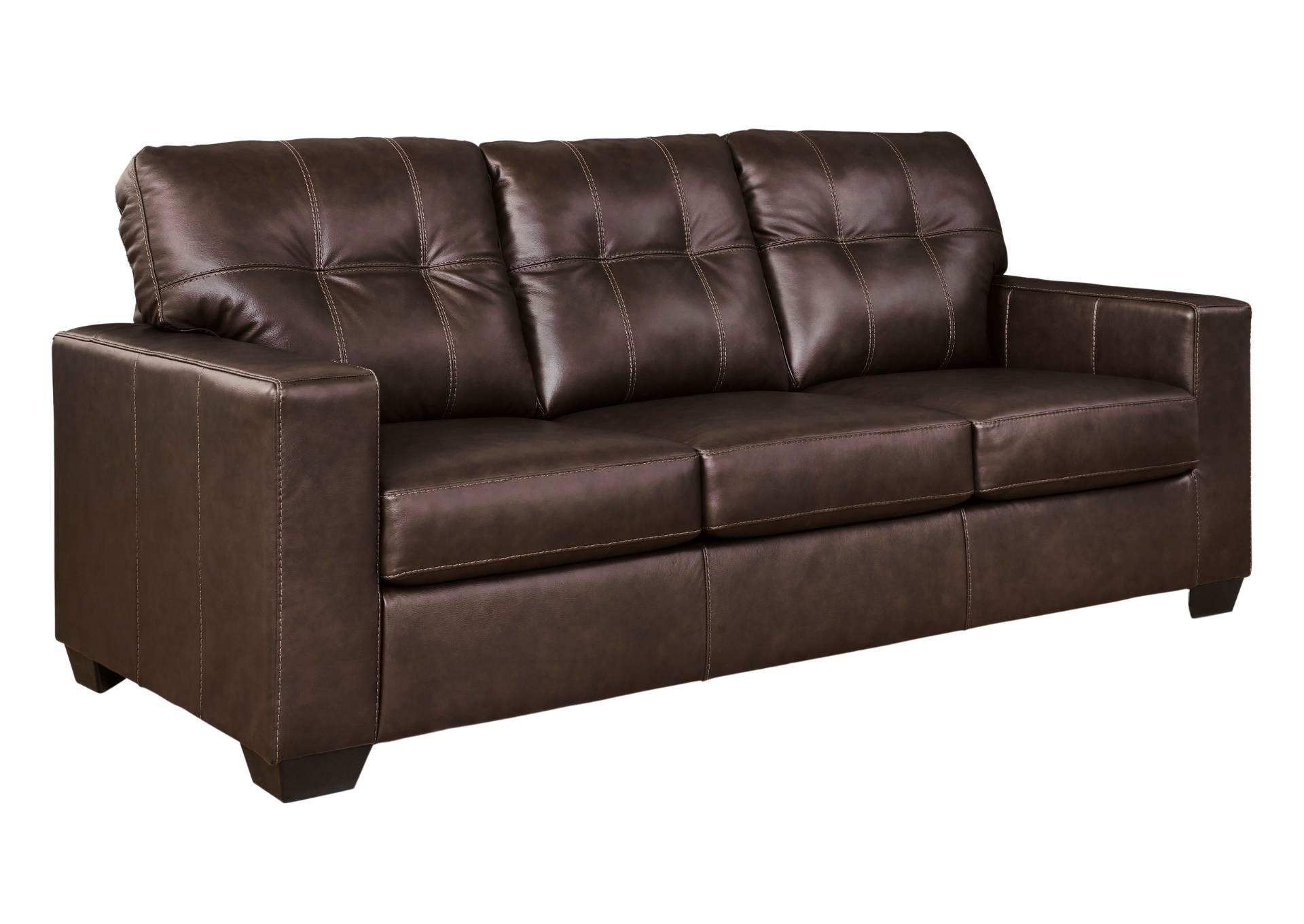 SANTORINE DARK BROWN LEATHER SOFA,ASHLEY FURNITURE INC.