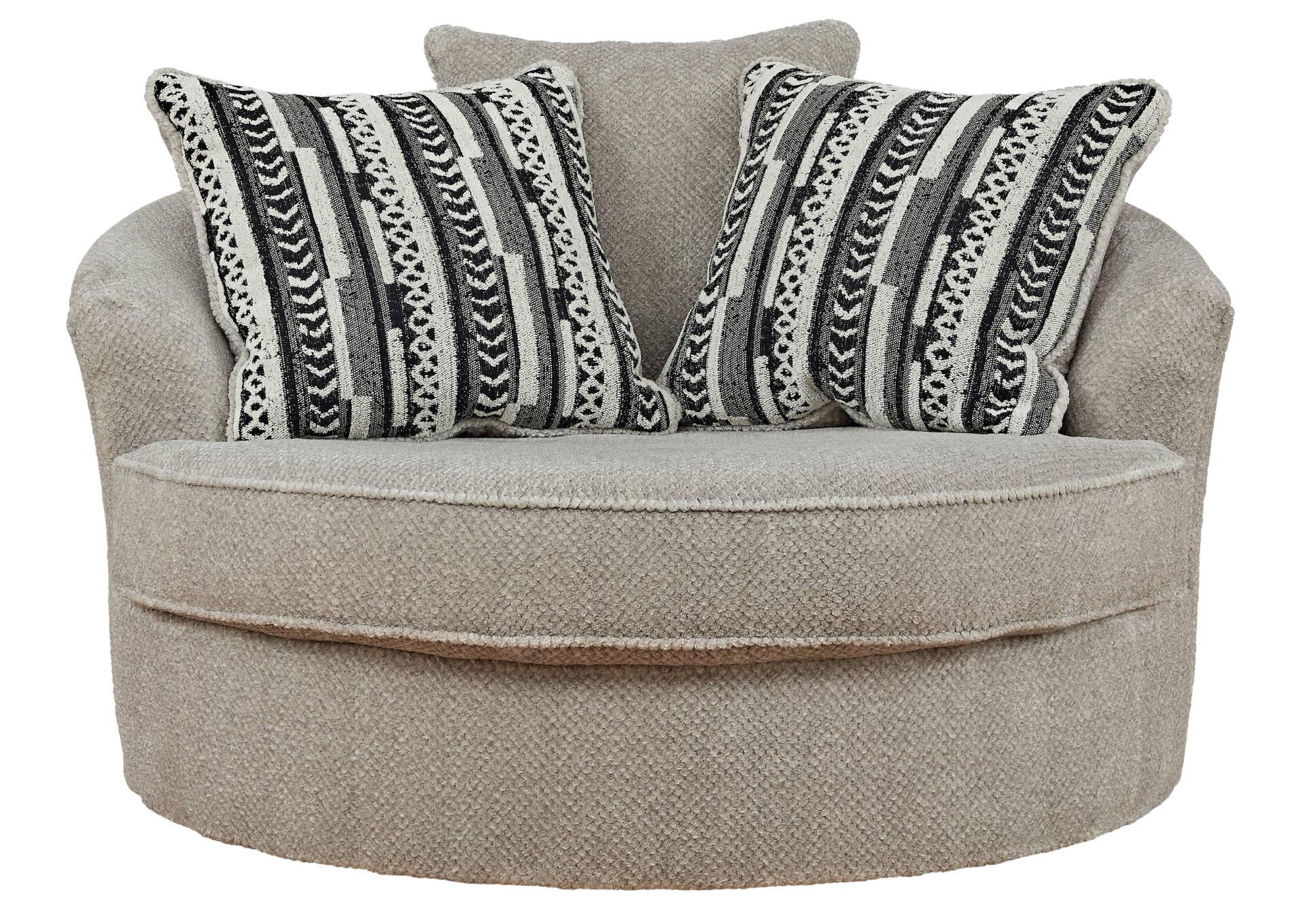 CALNITA SISAL OVERSIZED SWIVEL CHAIR,ASHLEY FURNITURE INC.