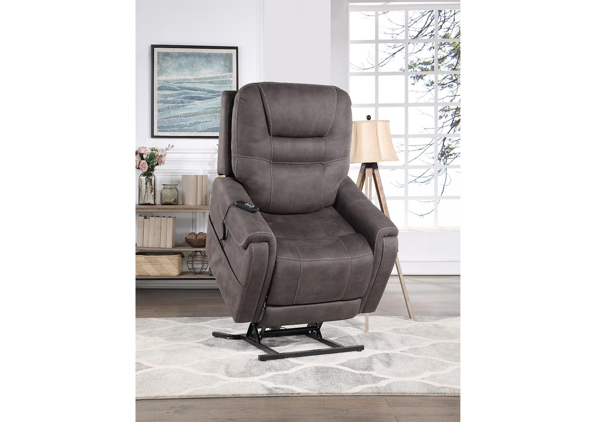 BRISBANE POWER LIFT CHAIR W/3 HEAT ZONES,STEVE SILVER COMPANY