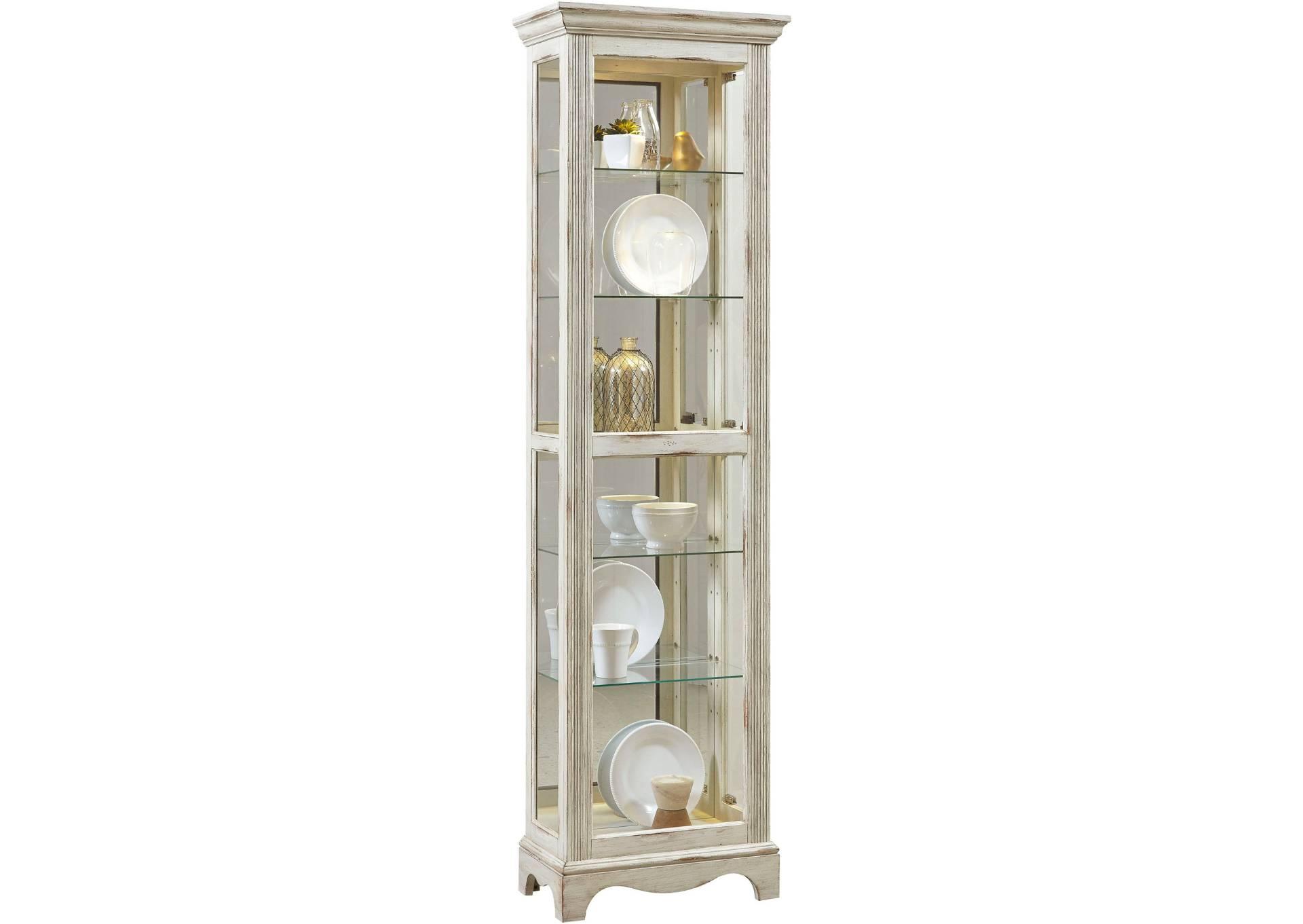 SINGLE SIDE ENTRY CURIO CABINET,PULASKI FURNITURE CORPORATION