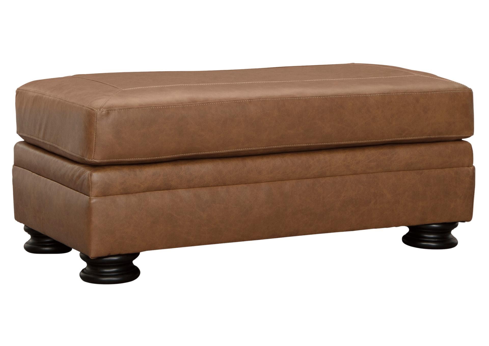 CARIANNA CARAMEL LEATHER OTTOMAN,ASHLEY FURNITURE INC.