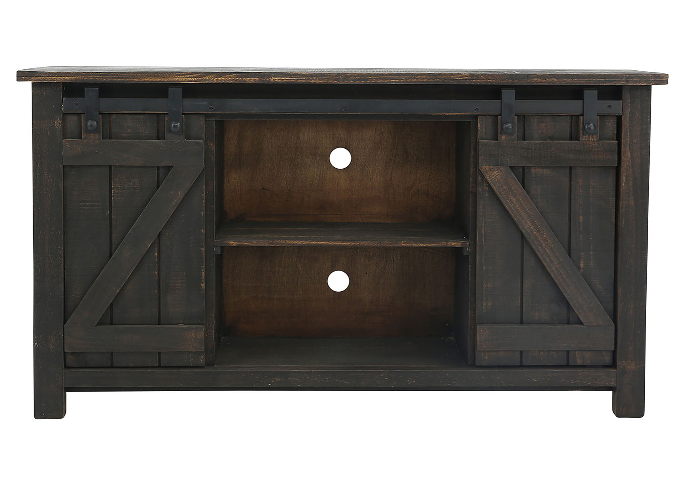 STERLING ROUGH ANTIQUE BARN DOOR TV STAND,RUSTIC IMPORTS