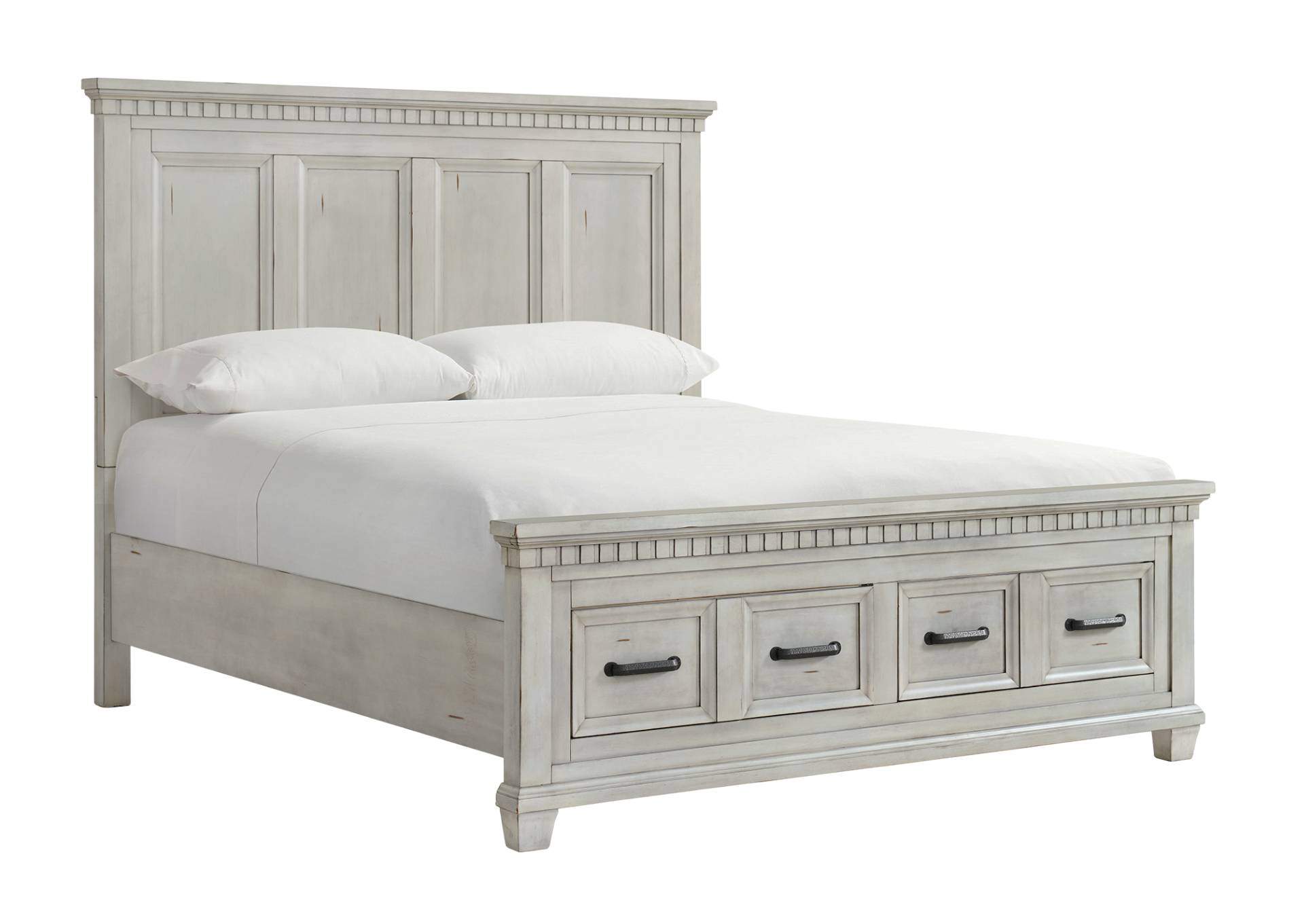 MCCOY ANTIQUE WHITE KING BED,ELEMENTS INTERNATIONAL GROUP, LLC