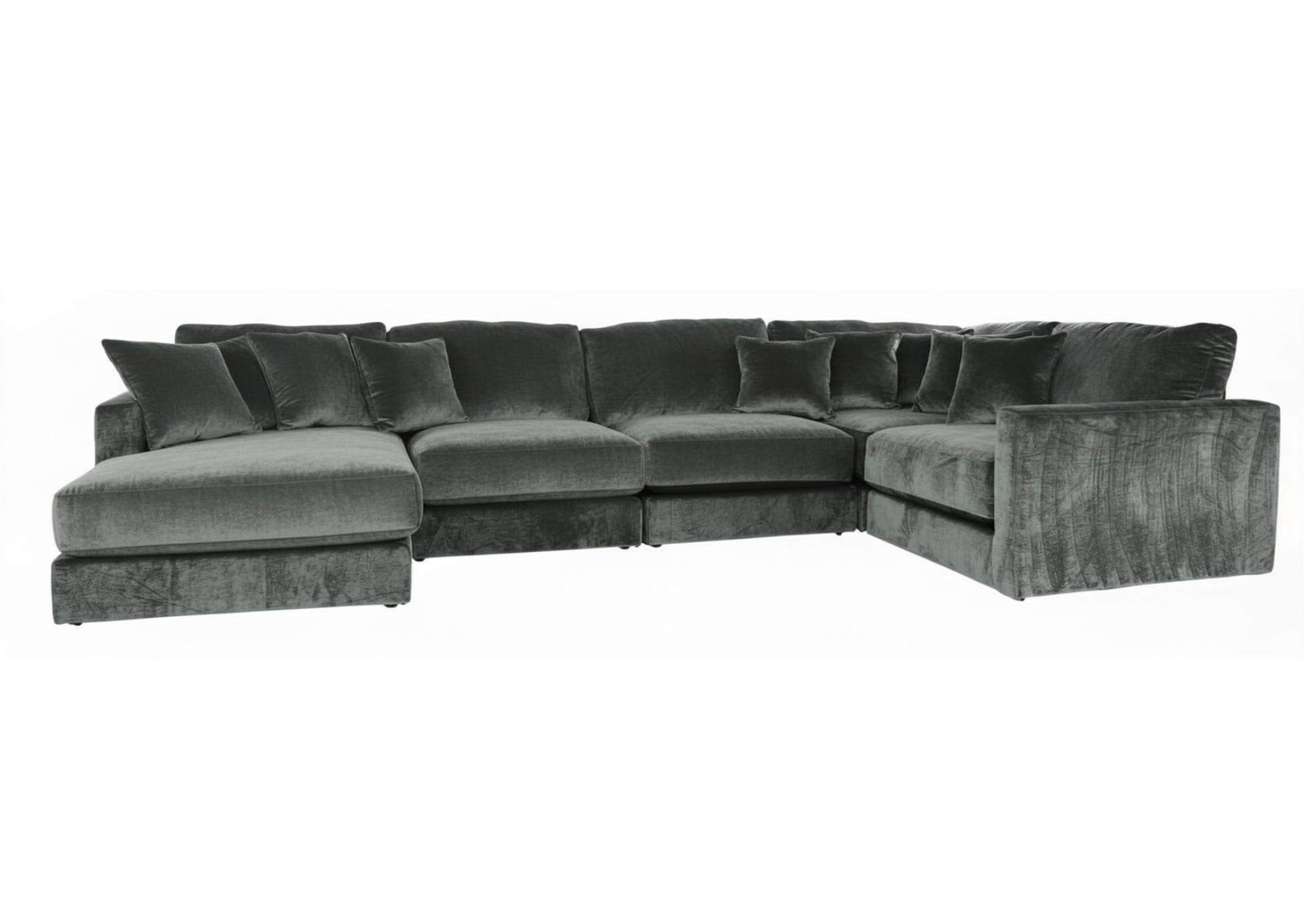 CHESHIRE SLATE 5 PIECE SECTIONAL,JA06