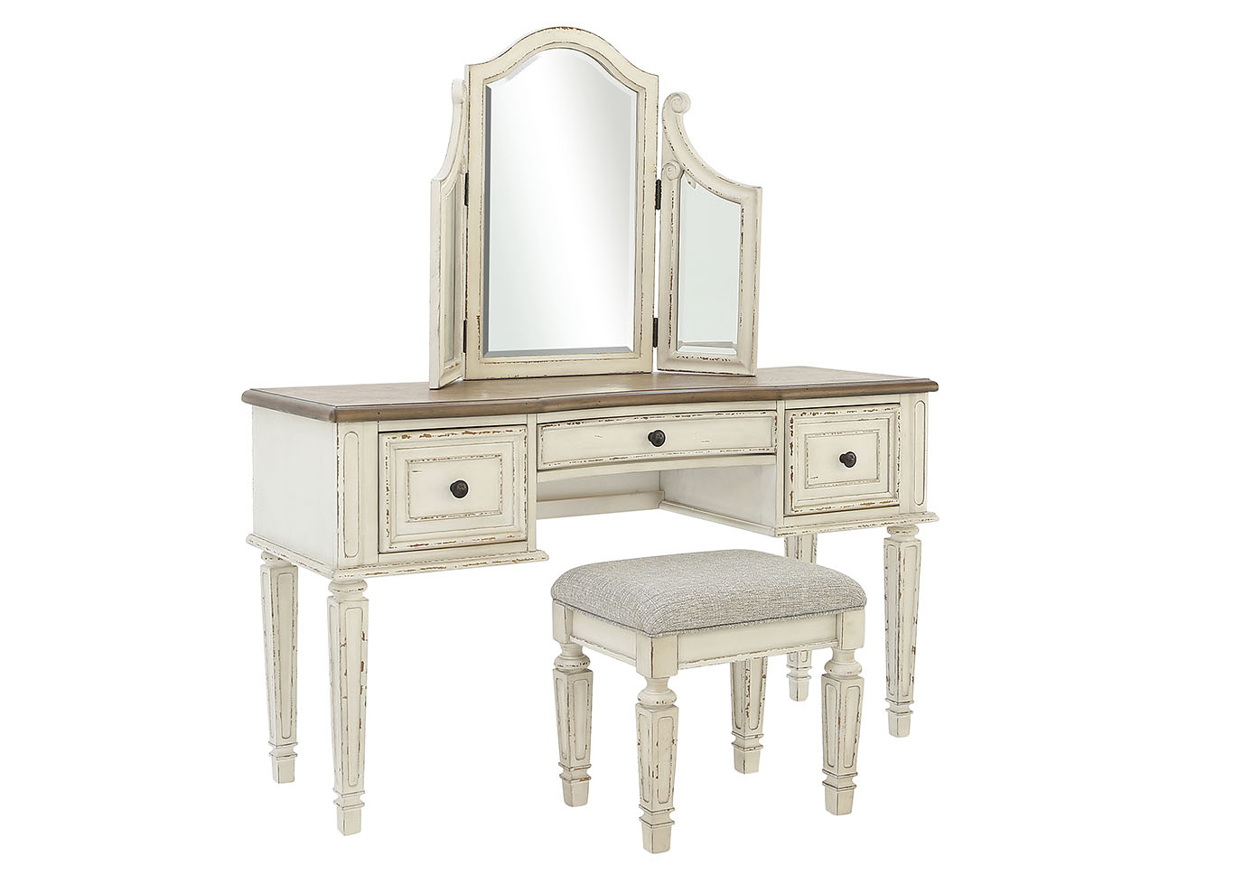 Realyn Vanity Mirror Stool Ivan Smith