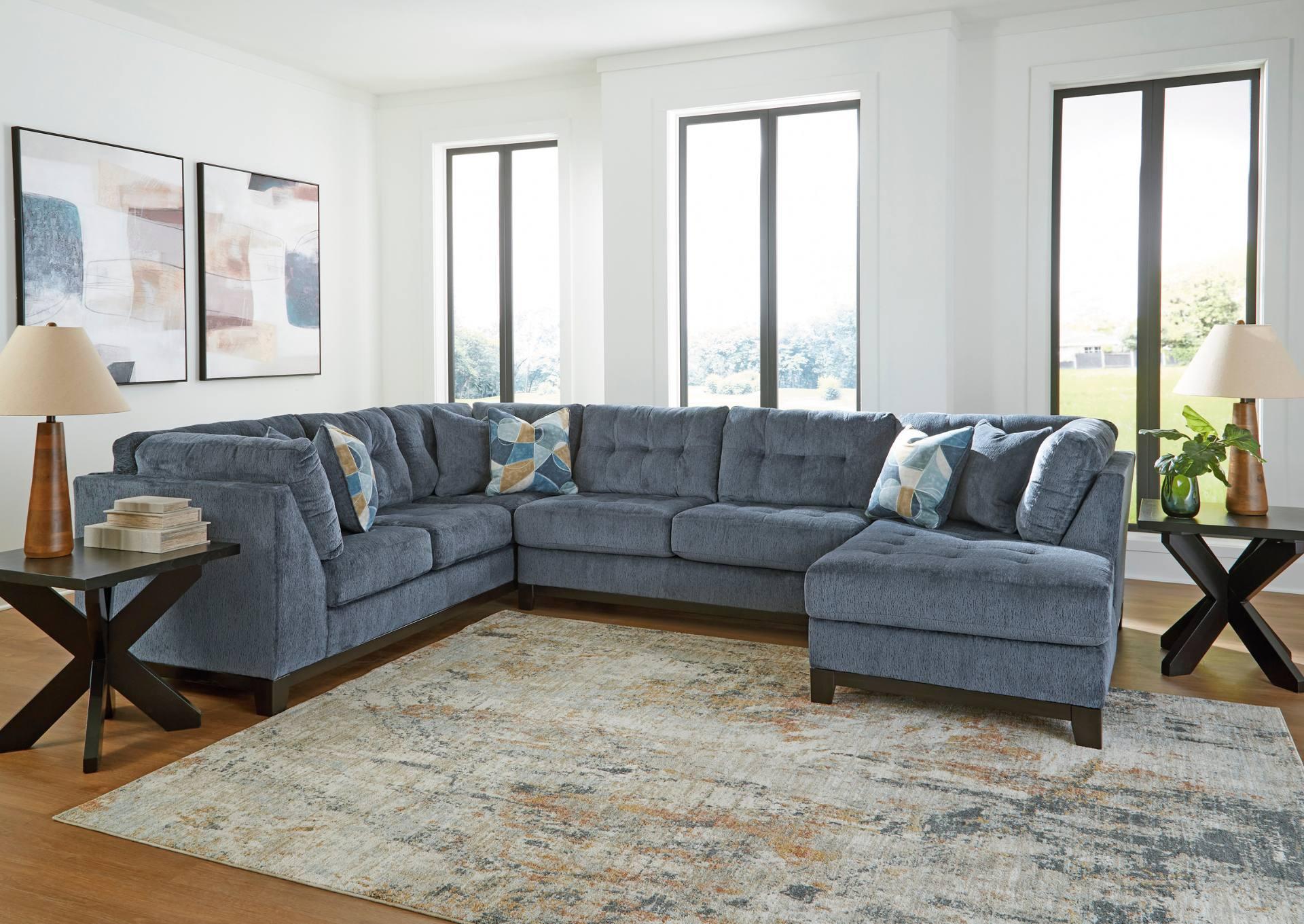 MAXON PLACE NAVY 3 PIECE SECTIONAL,ASHLEY FURNITURE INC.