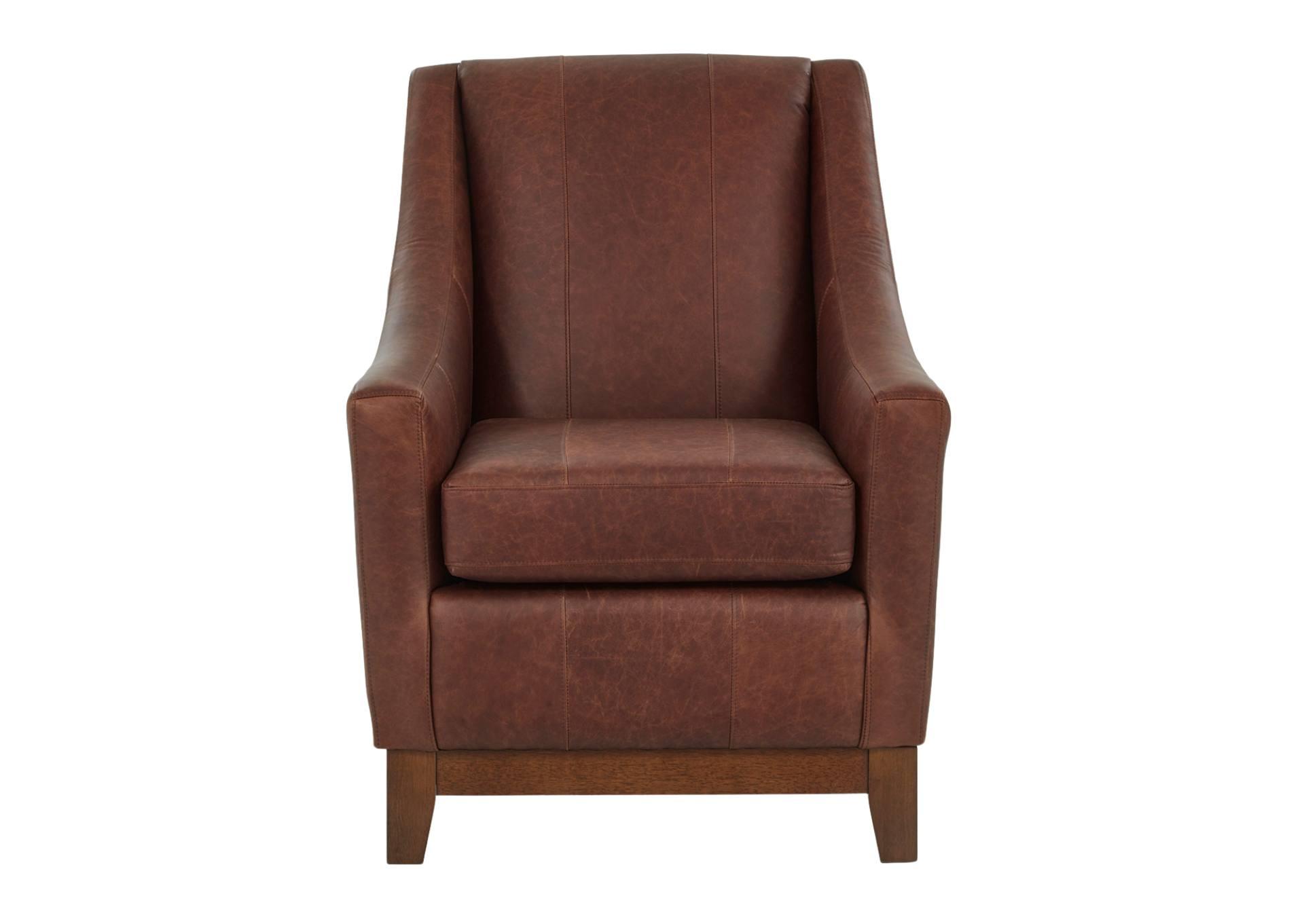 MARIKO UMBER LEATHER CLUB CHAIR,BEST CHAIRS INC