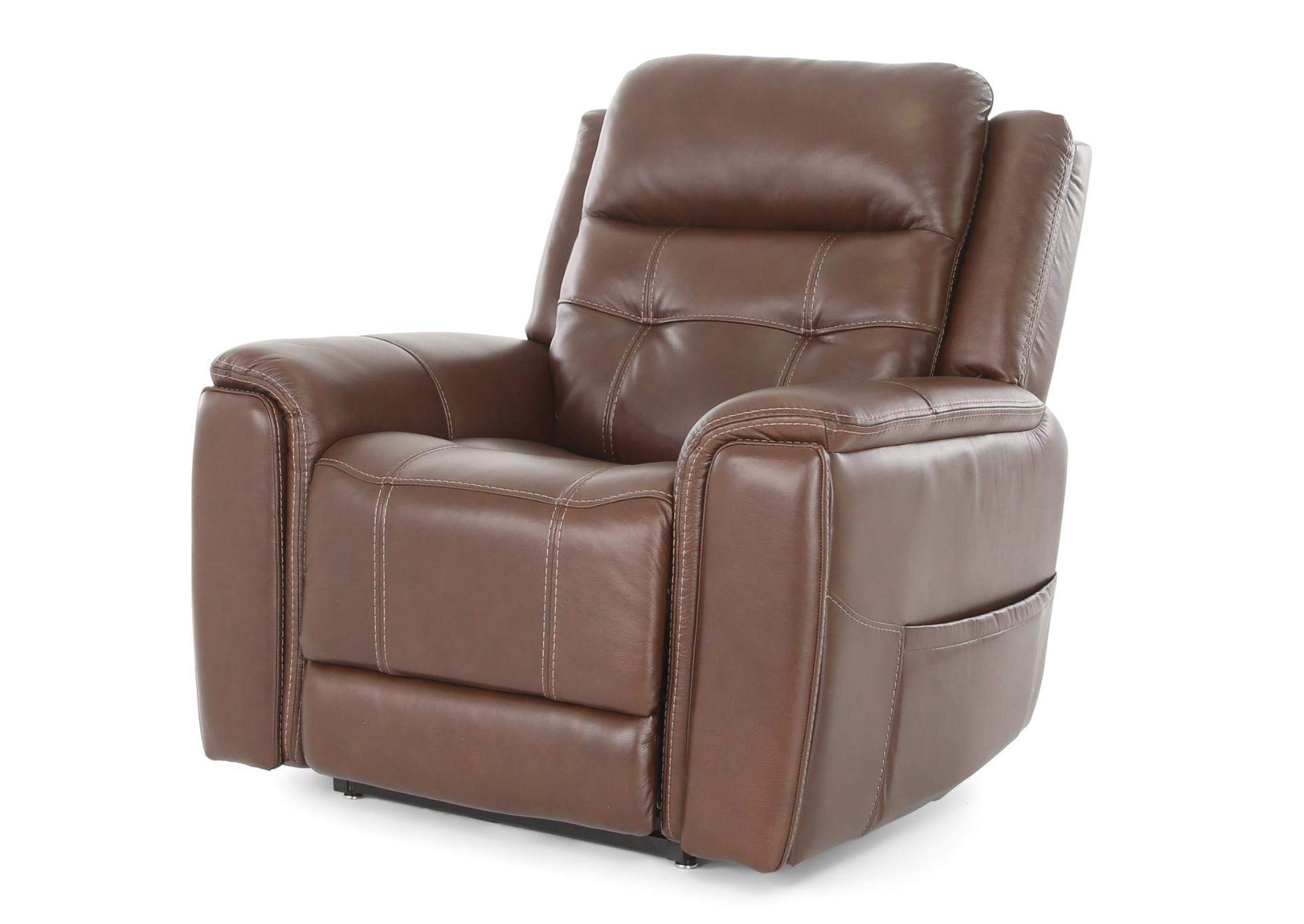 COFFEE 100% LEATHER LIFT CHAIR WITH HEAT, POWER ADJUSTABLE HEADREST AND LUMBAR,MEGA MOTION, LLC.