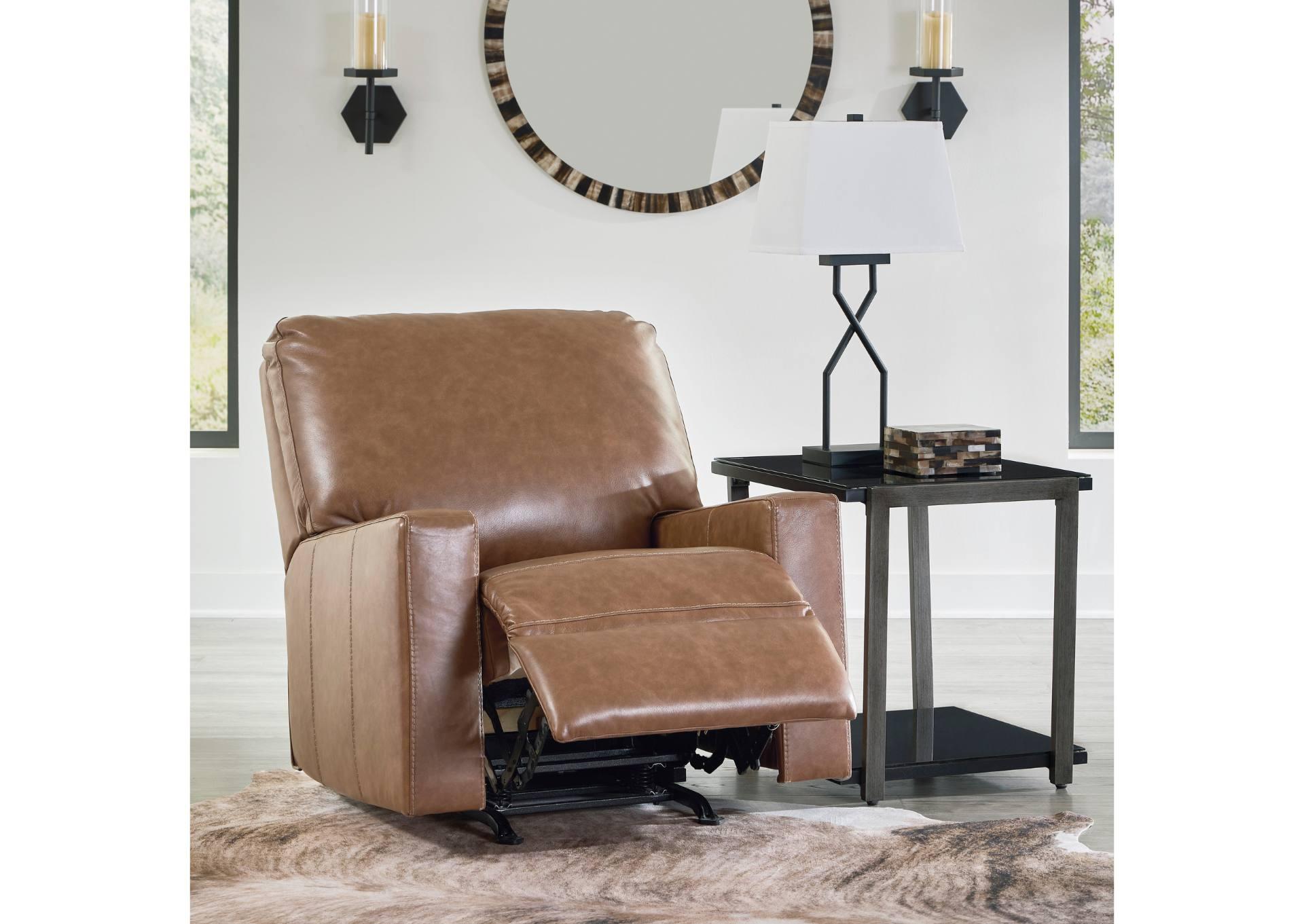 BOLSENA CARAMEL LEATHER RECLINER,ASHLEY FURNITURE INC.